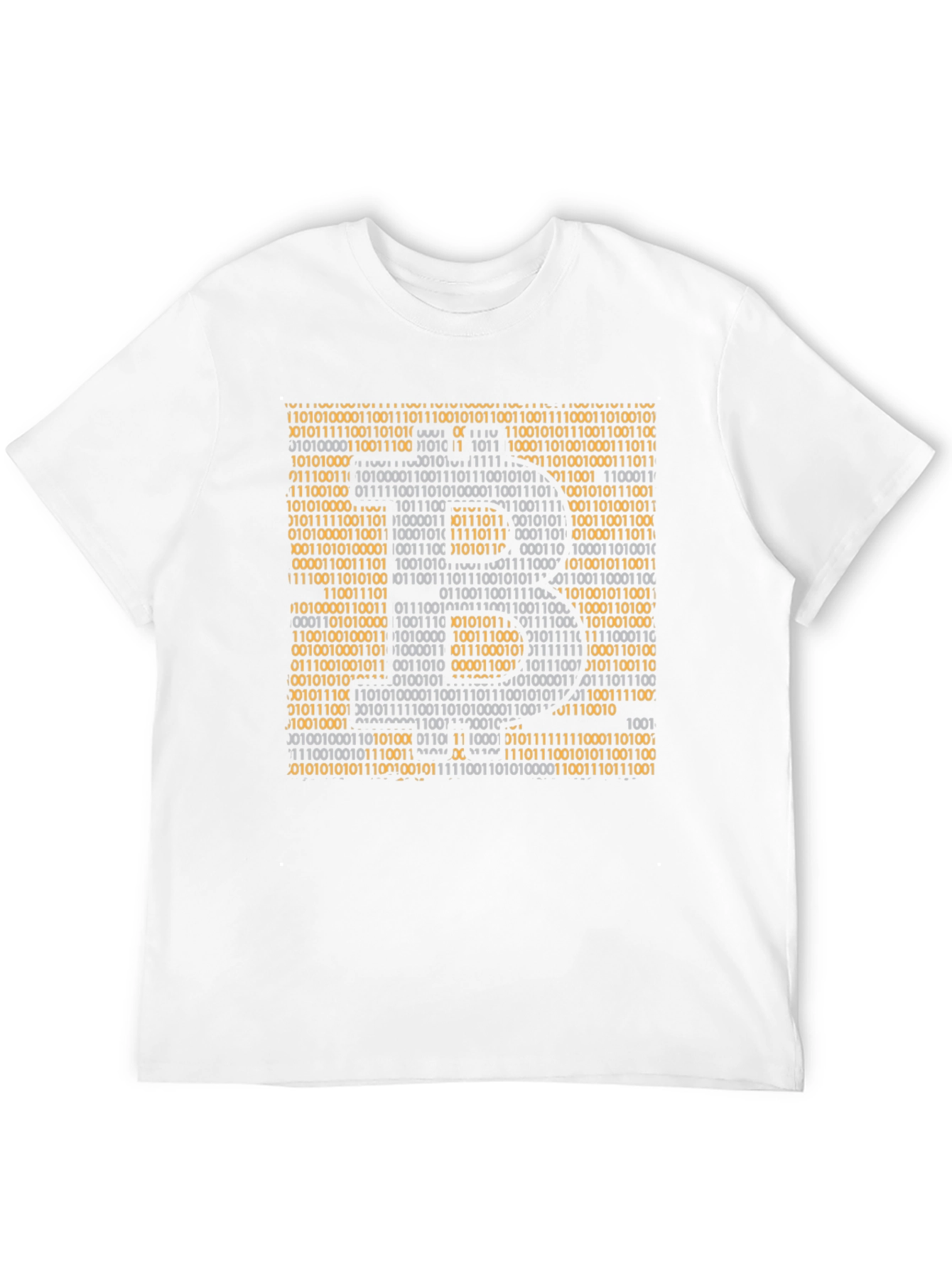 Black Binary Code Graphic T-Shirt - Geek Style view 12