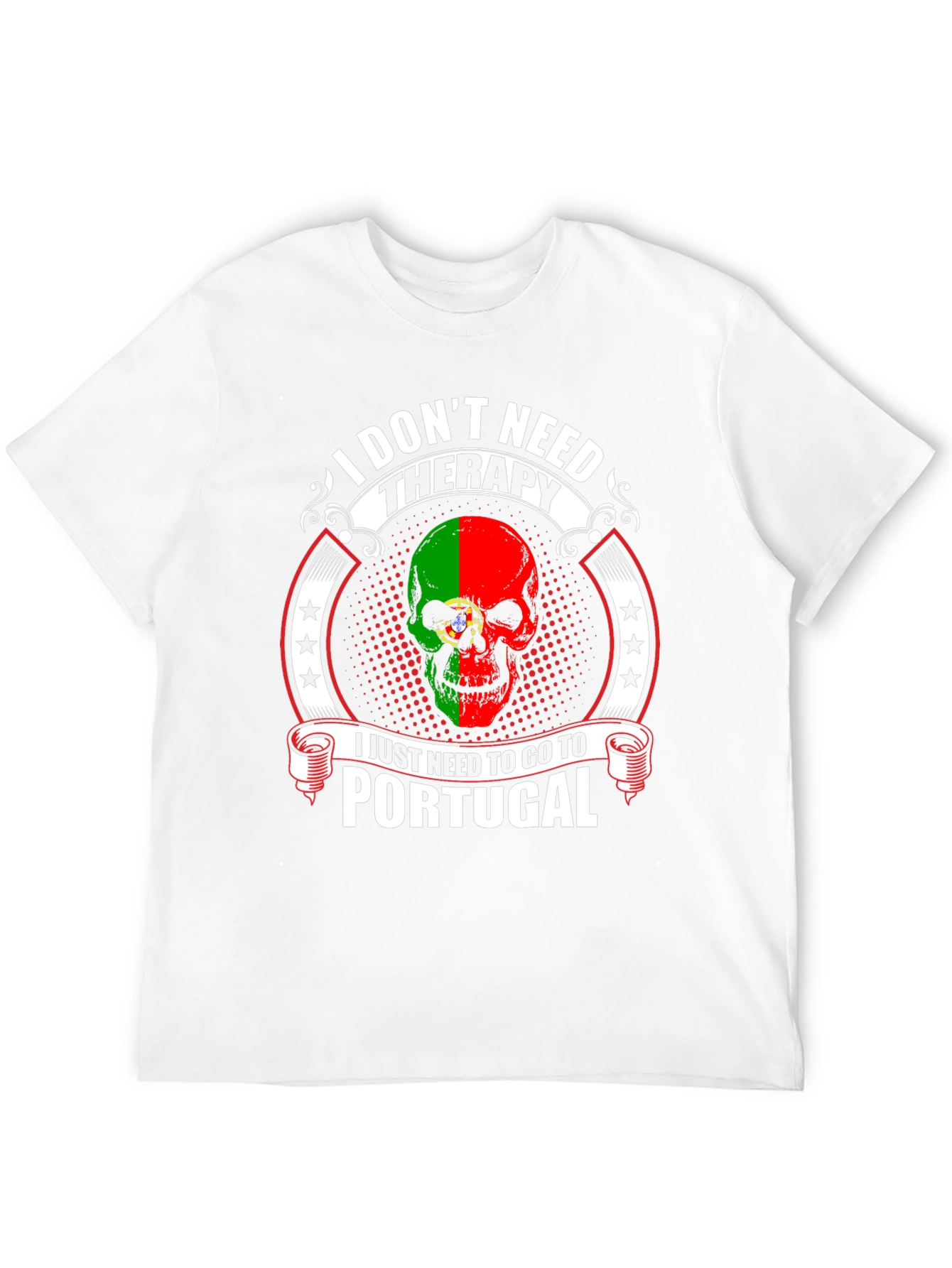 Portugal Skull T-Shirt - Therapy Alternative Tee - 12