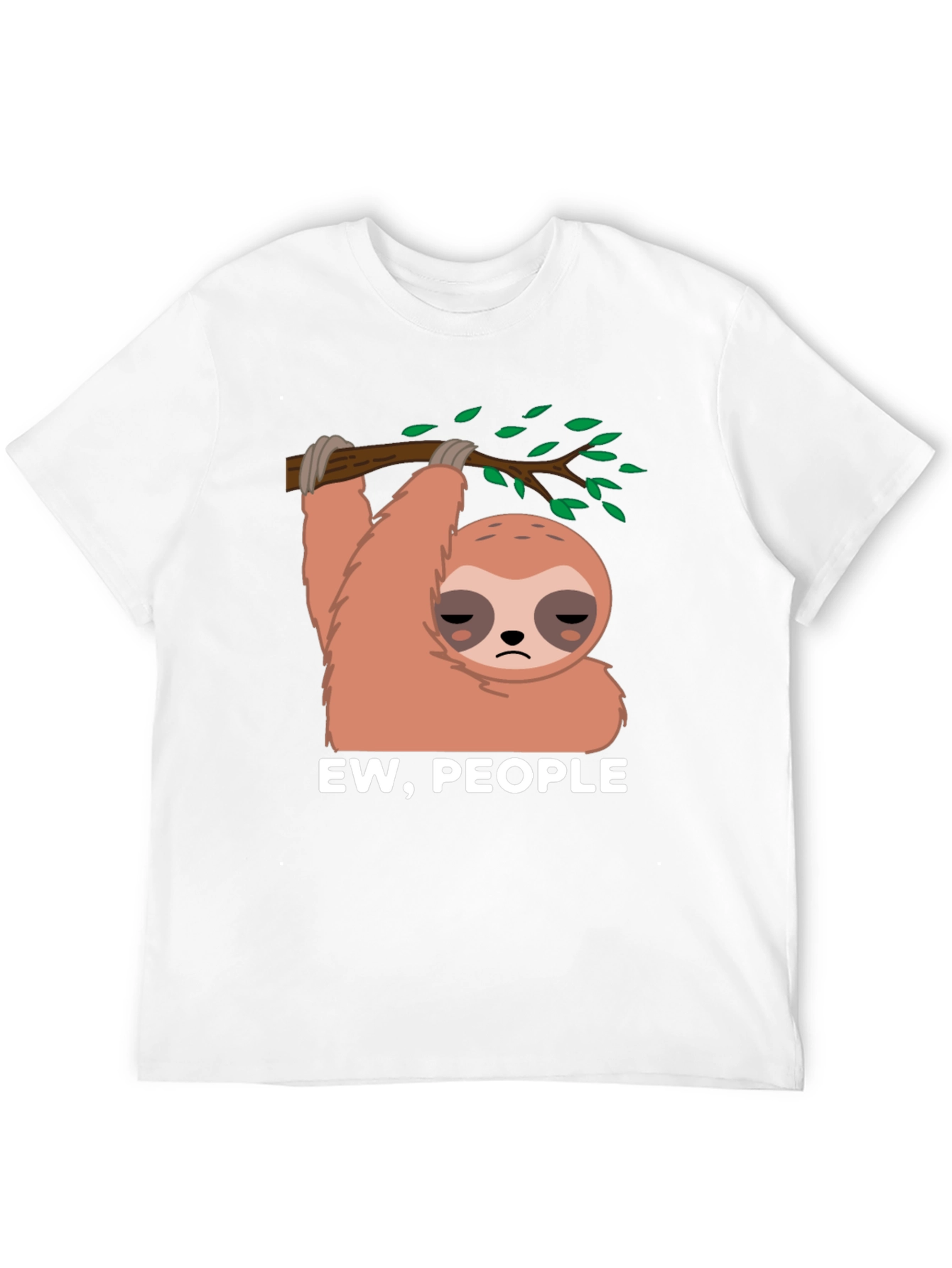 Black Ew, People Sloth Graphic Tee view 12