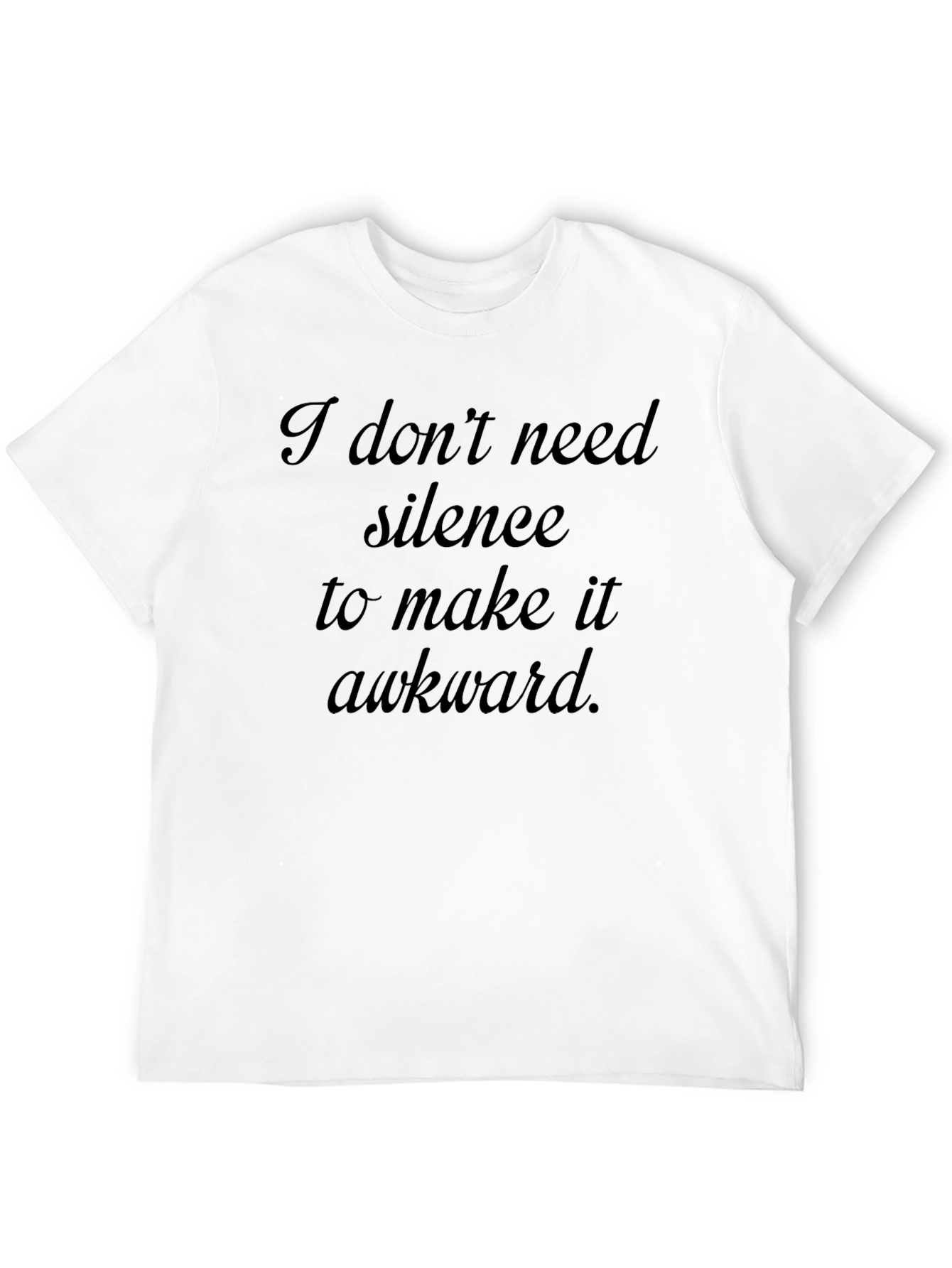 Black Awkward Statement T-Shirt - Black view 12