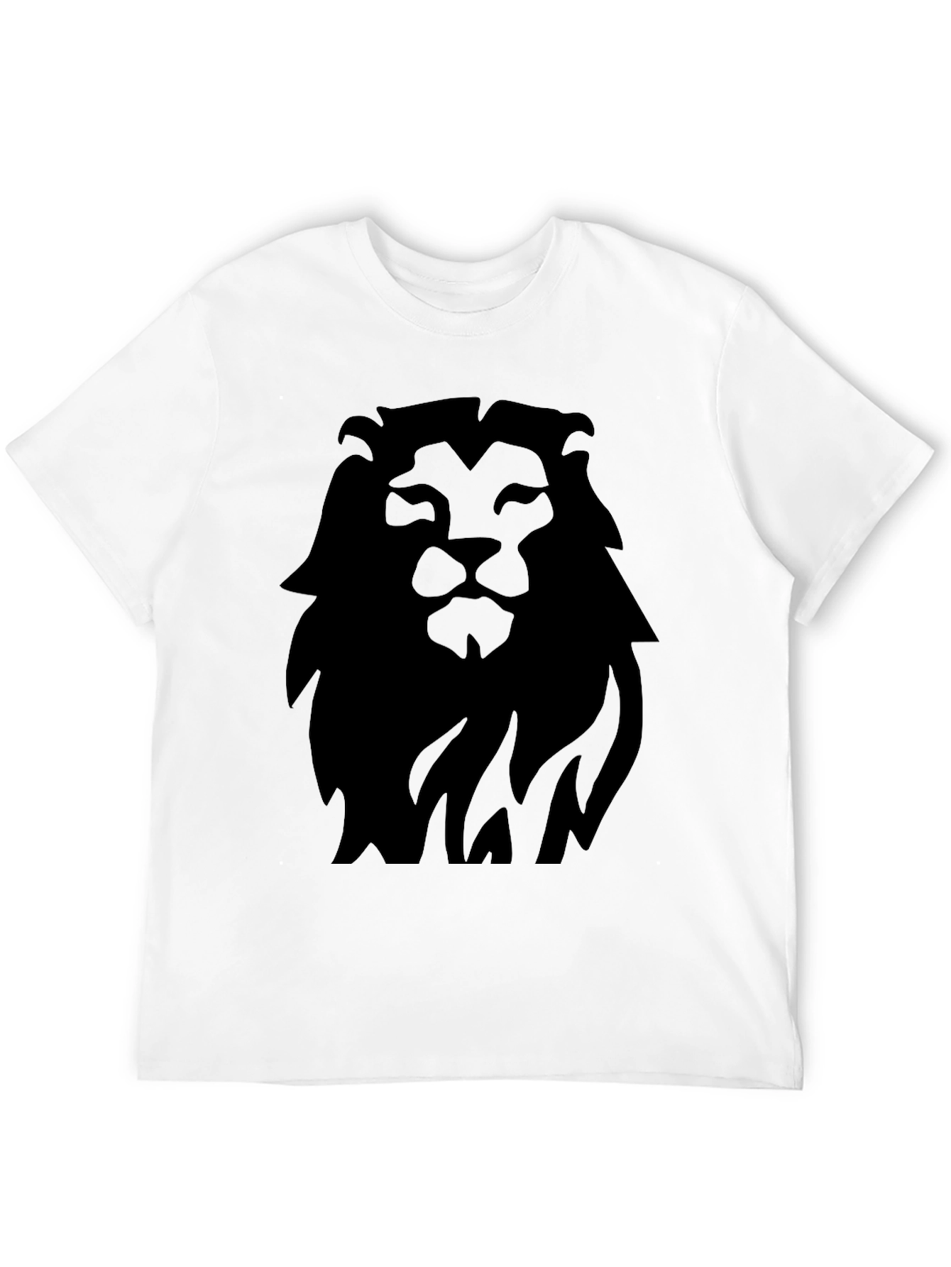 Black Lion Graphic Tee - Bold Black Print view 12