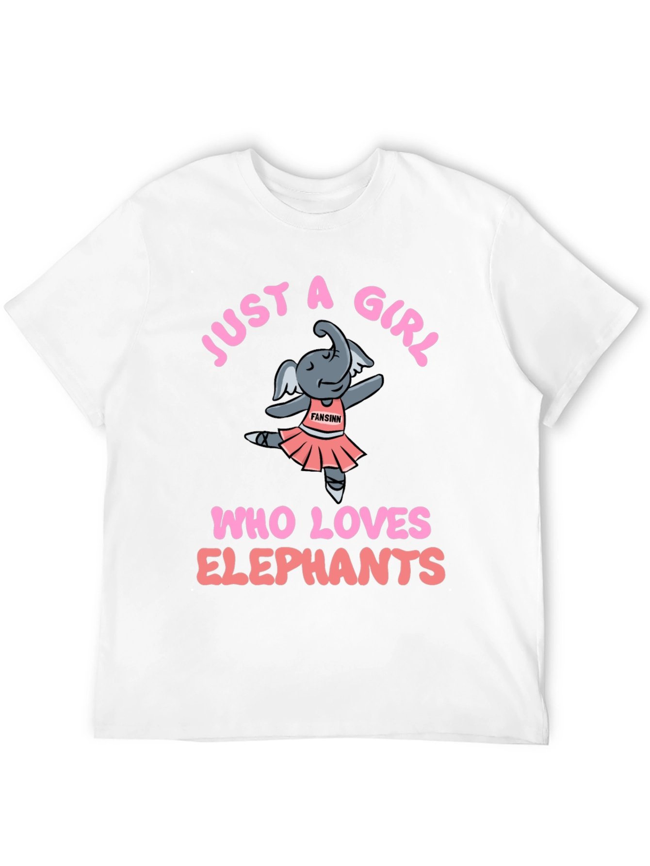 Black Just A Girl Who Loves Elephants T-Shirt view 12