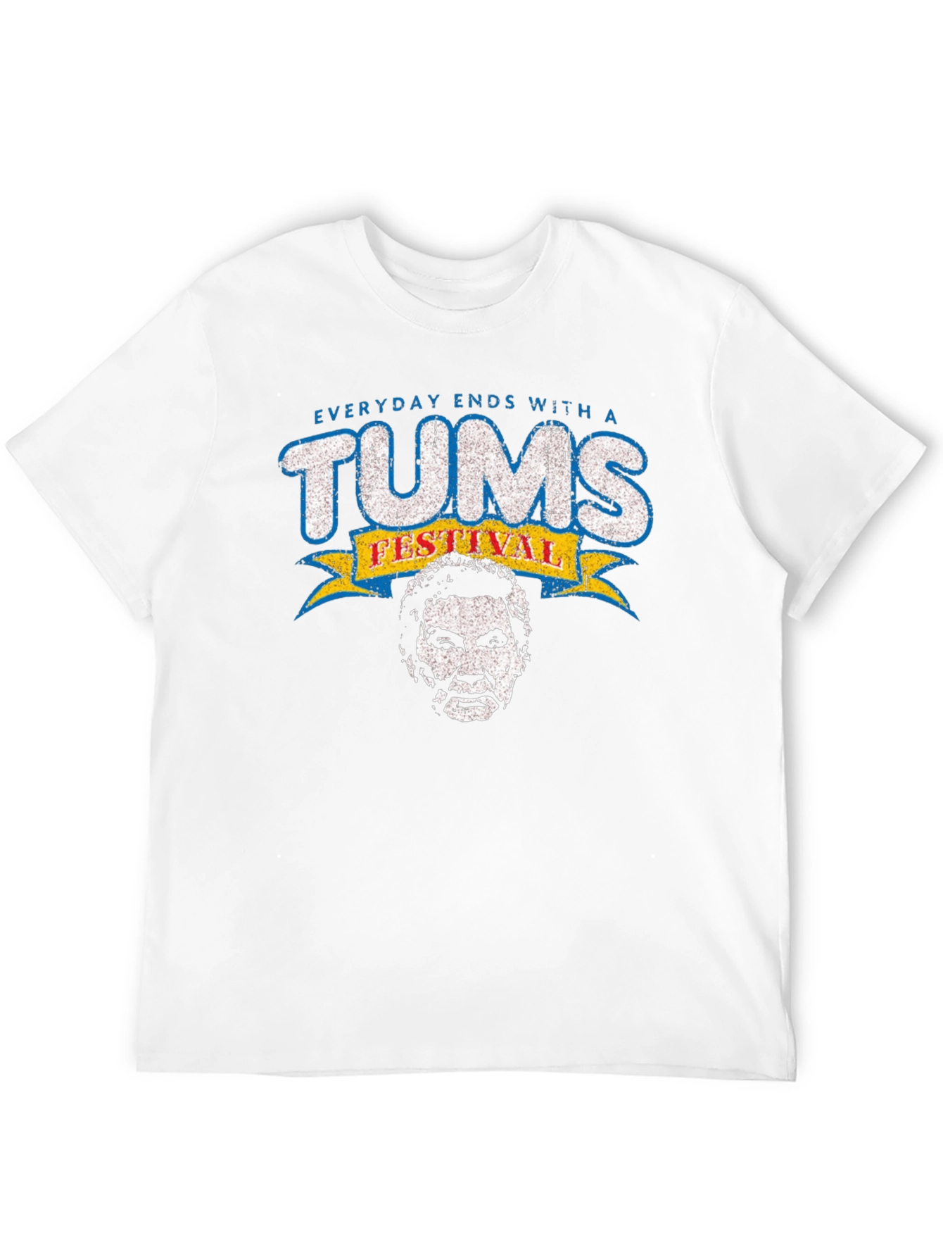 Black Everyday Ends With a Tums Festival Black T-Shirt view 12