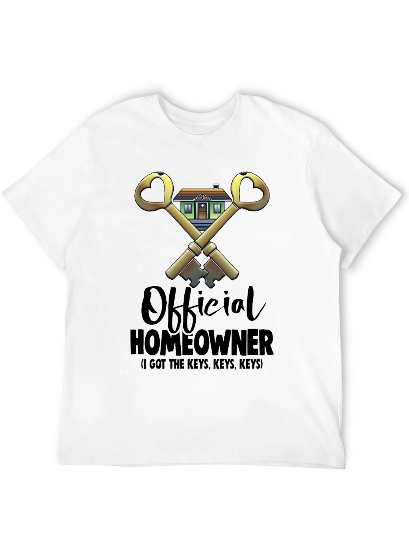 Black Official Homeowner T-Shirt - Got the Keys! view 12