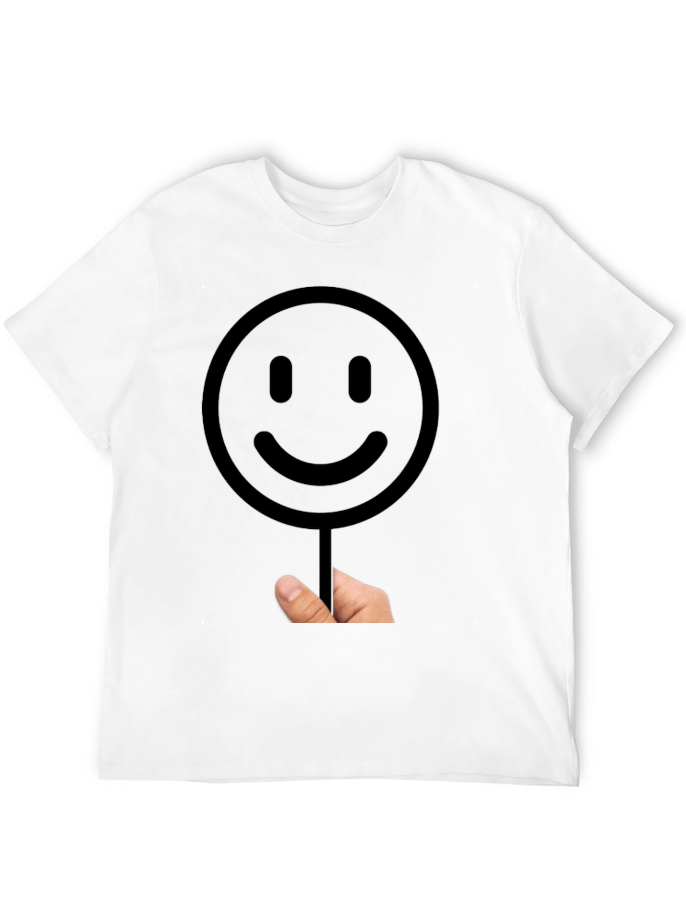 Black Smiley Face Graphic T-Shirt - Black view 12
