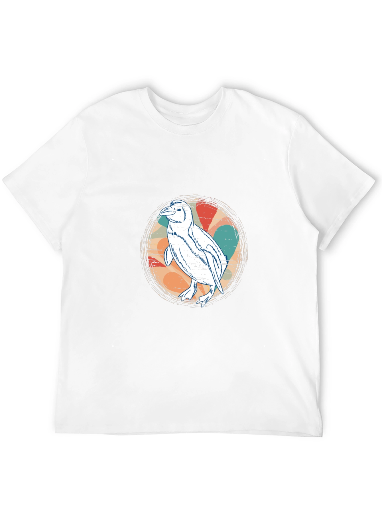 Black Retro Penguin Graphic Tee - Black view 12