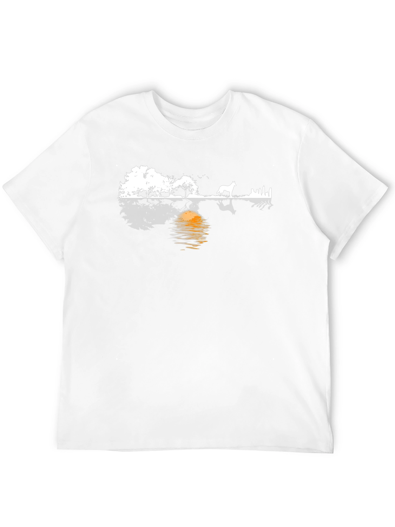 Black Sunset Silhouette Graphic Tee - Black view 12