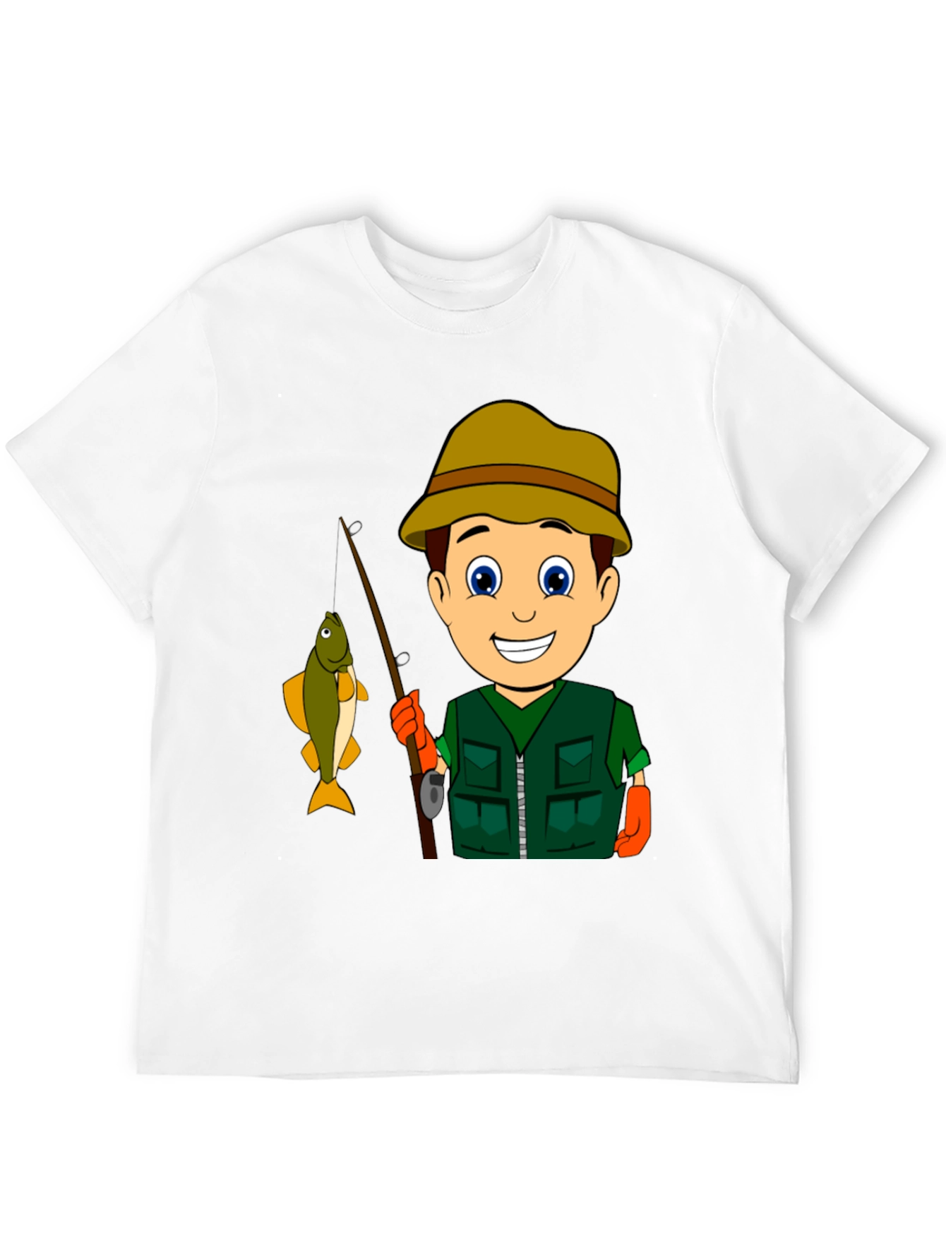 Black Fishing Boy T-Shirt view 12