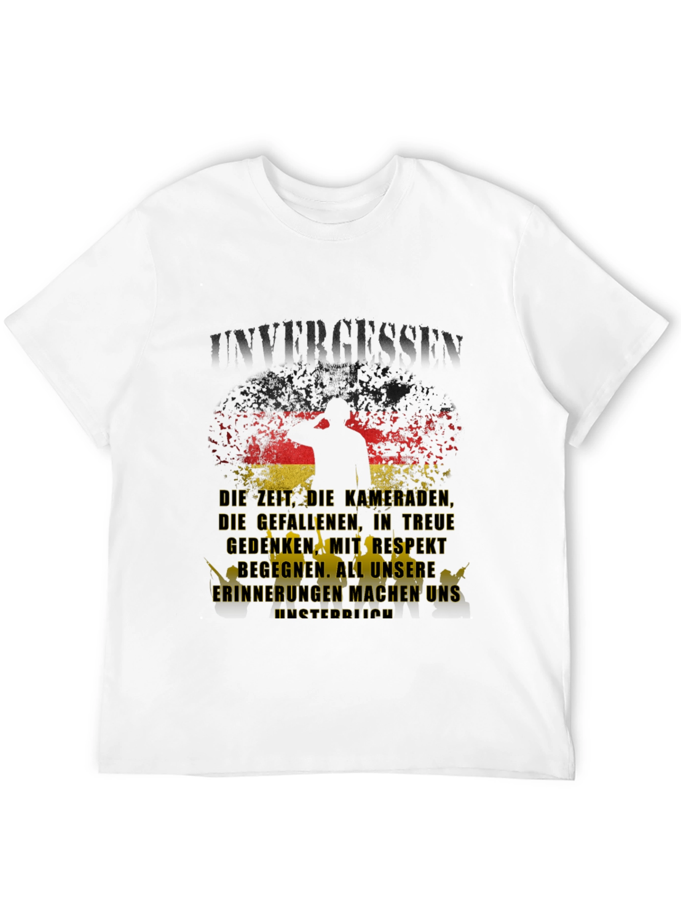 Black Unvergessen German Pride T-Shirt view 12