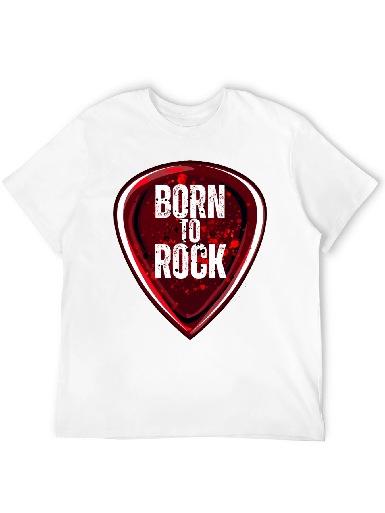 Black Born to Rock Graphic T-Shirt - Music Lover Tee view 12