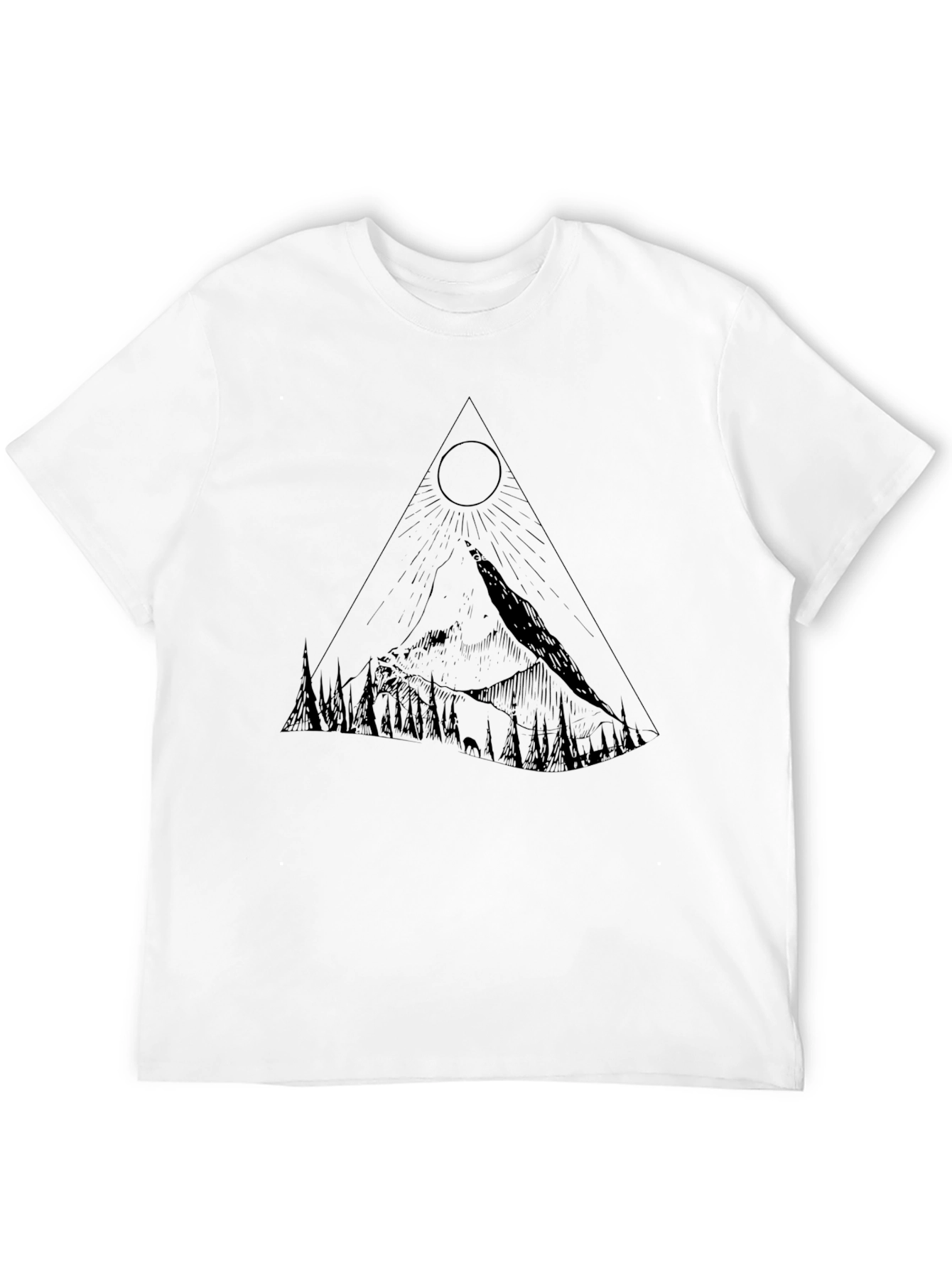 Mountain Peak Graphic Tee - Black - 12