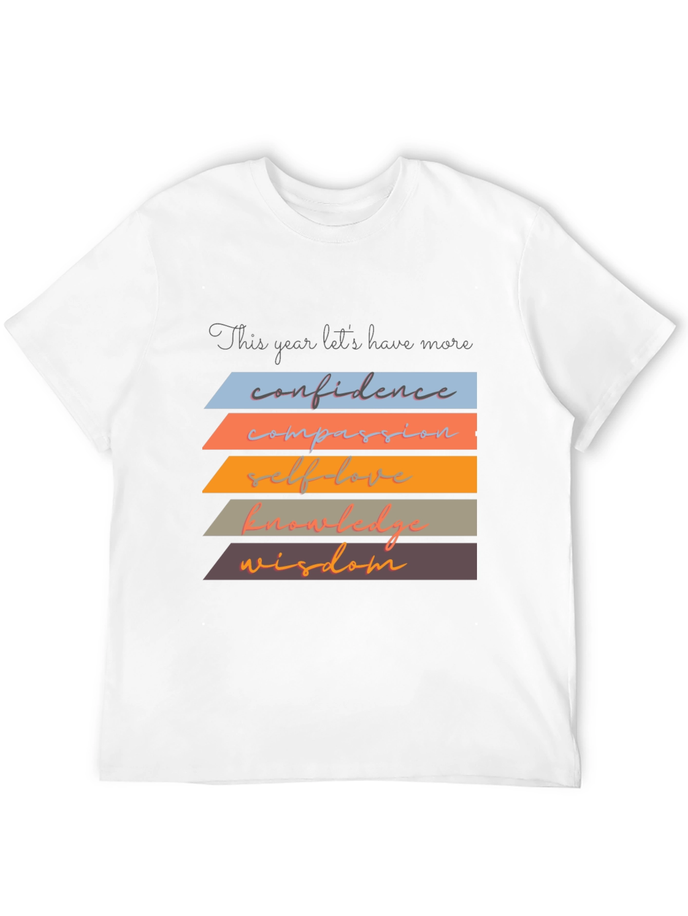 Black Inspirational T-Shirt: Confidence, Compassion, Wisdom view 12