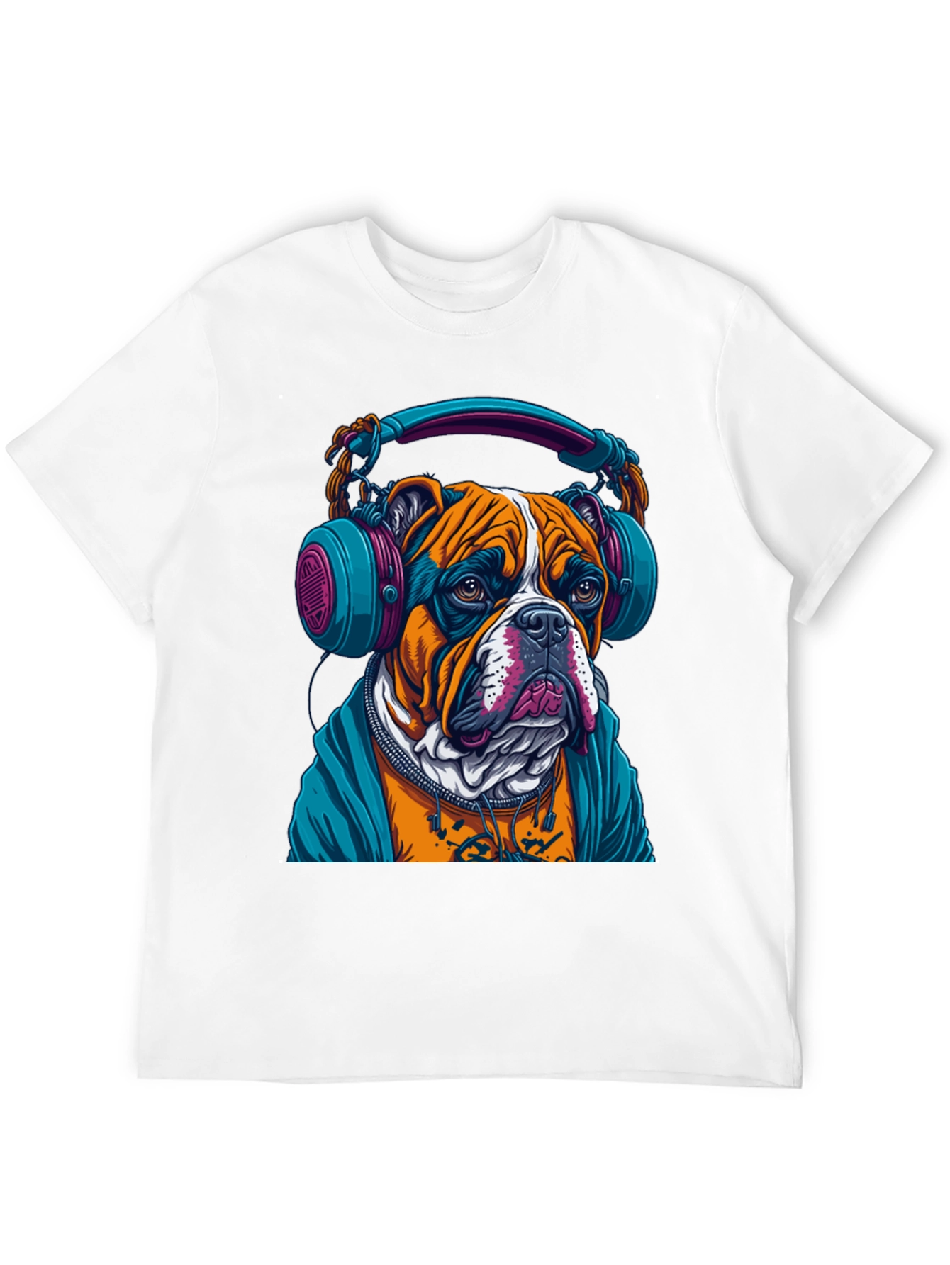 Black Bulldog DJ Graphic Tee - Cool & Trendy! view 12