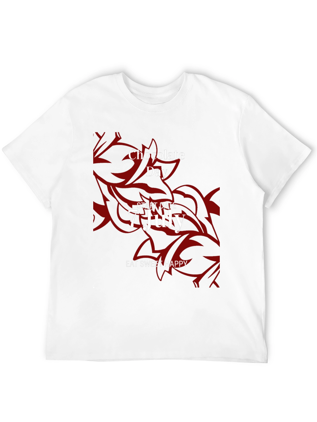 Black Chocolate Day Tee - Eat Sweet Happy view 12