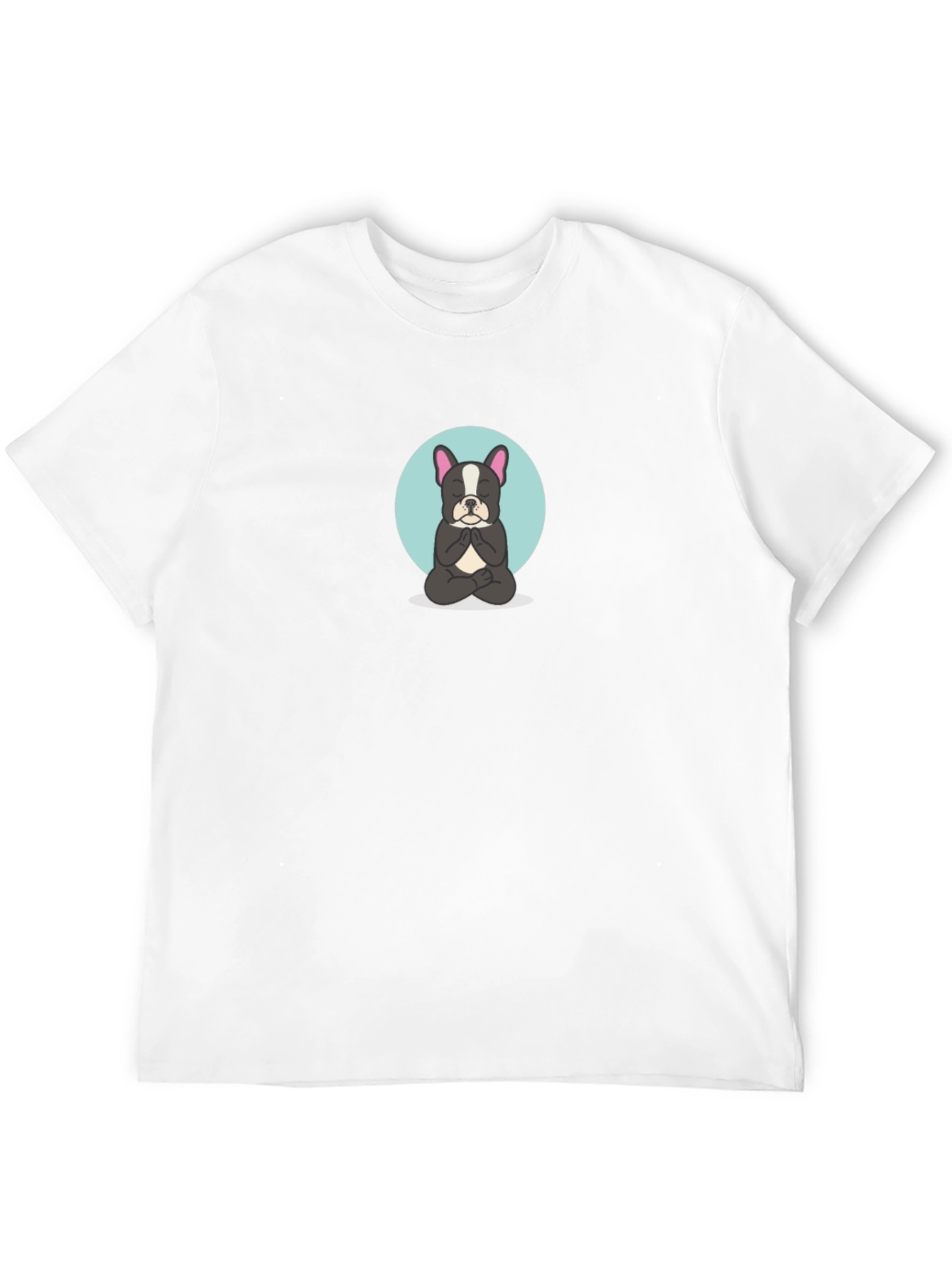 Black Meditating Dog Graphic Tee - Black T-Shirt view 12