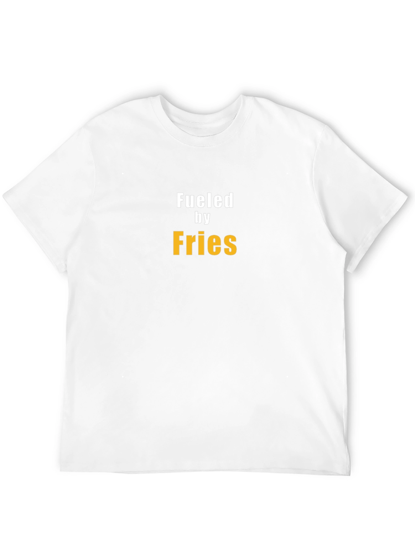 Black Fueled by Fries T-Shirt - Trendy Casual Wear view 12