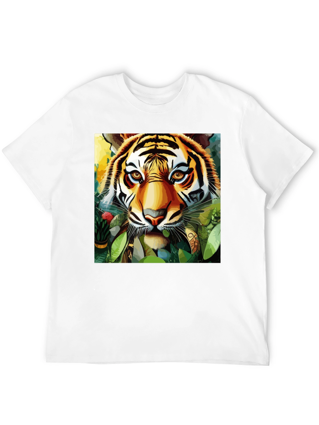 Black Tiger Portrait Graphic Tee - Bold Jungle Style view 12