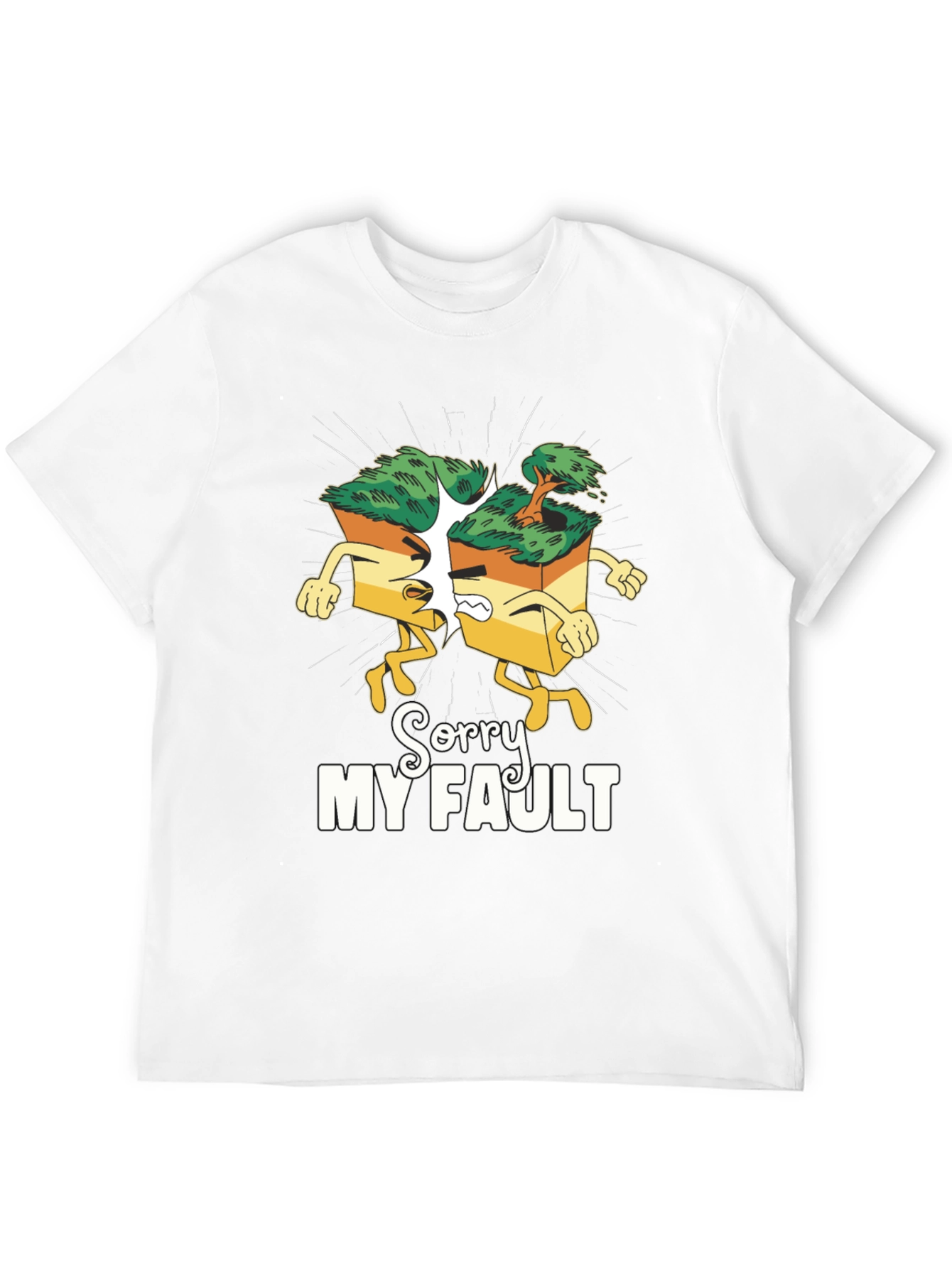 Black Sorry My Fault T-Shirt - Funny Bonsai Tree Design view 12