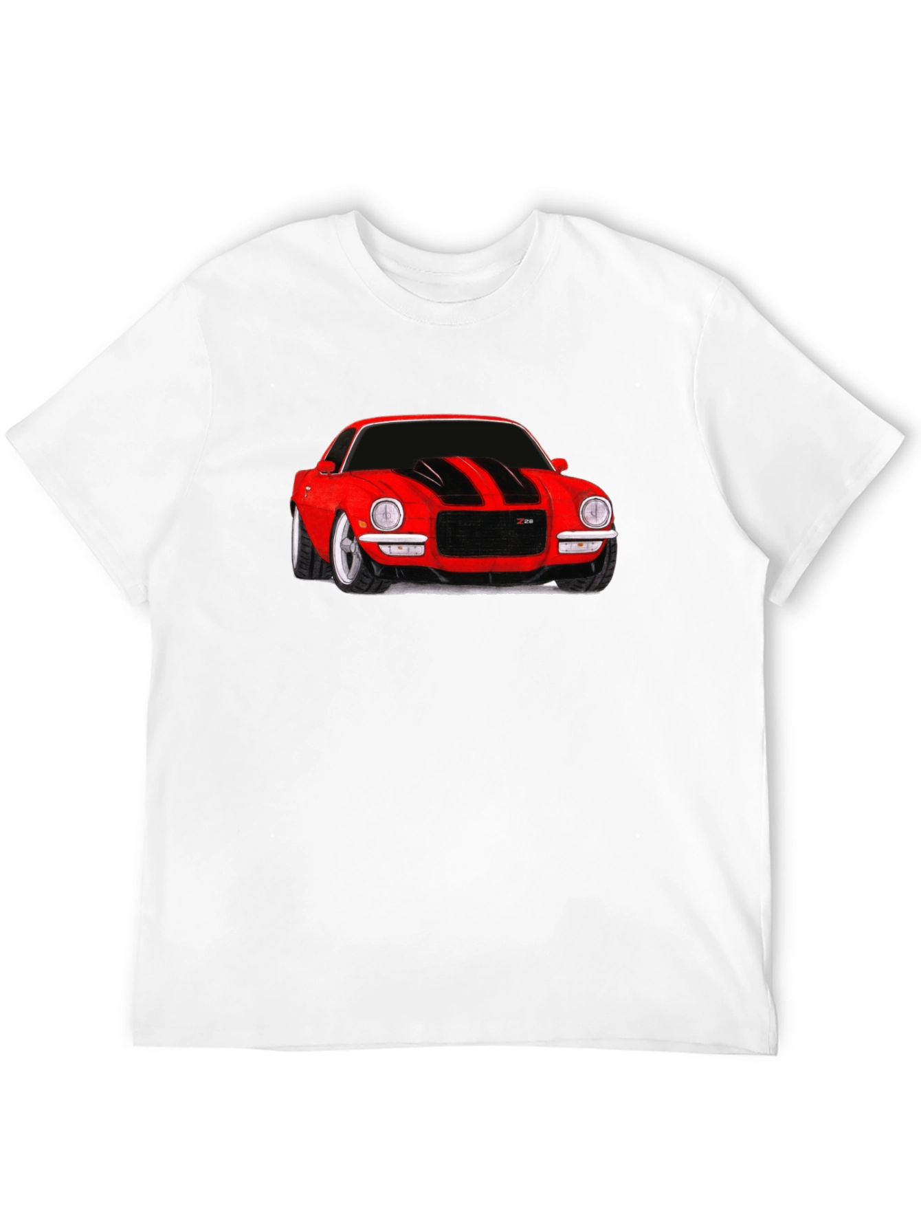 Black Classic Red Car Graphic Tee - Black view 12