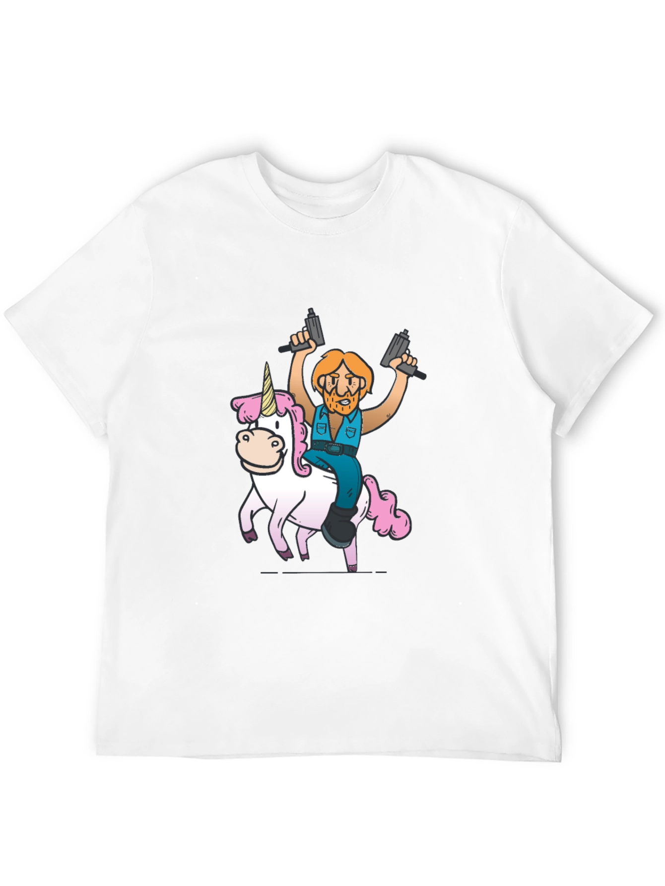 Black Unicorn Rider Graphic T-Shirt view 12