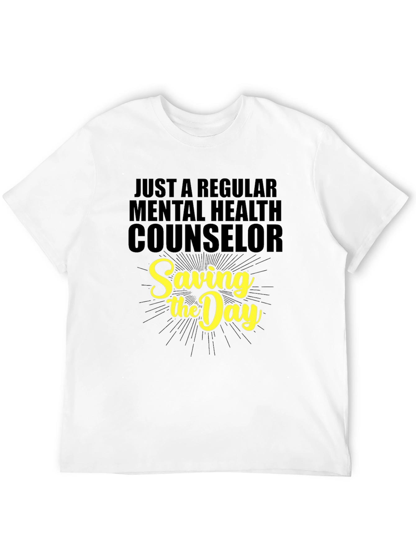 Black Mental Health Counselor T-Shirt - Saving the Day view 12