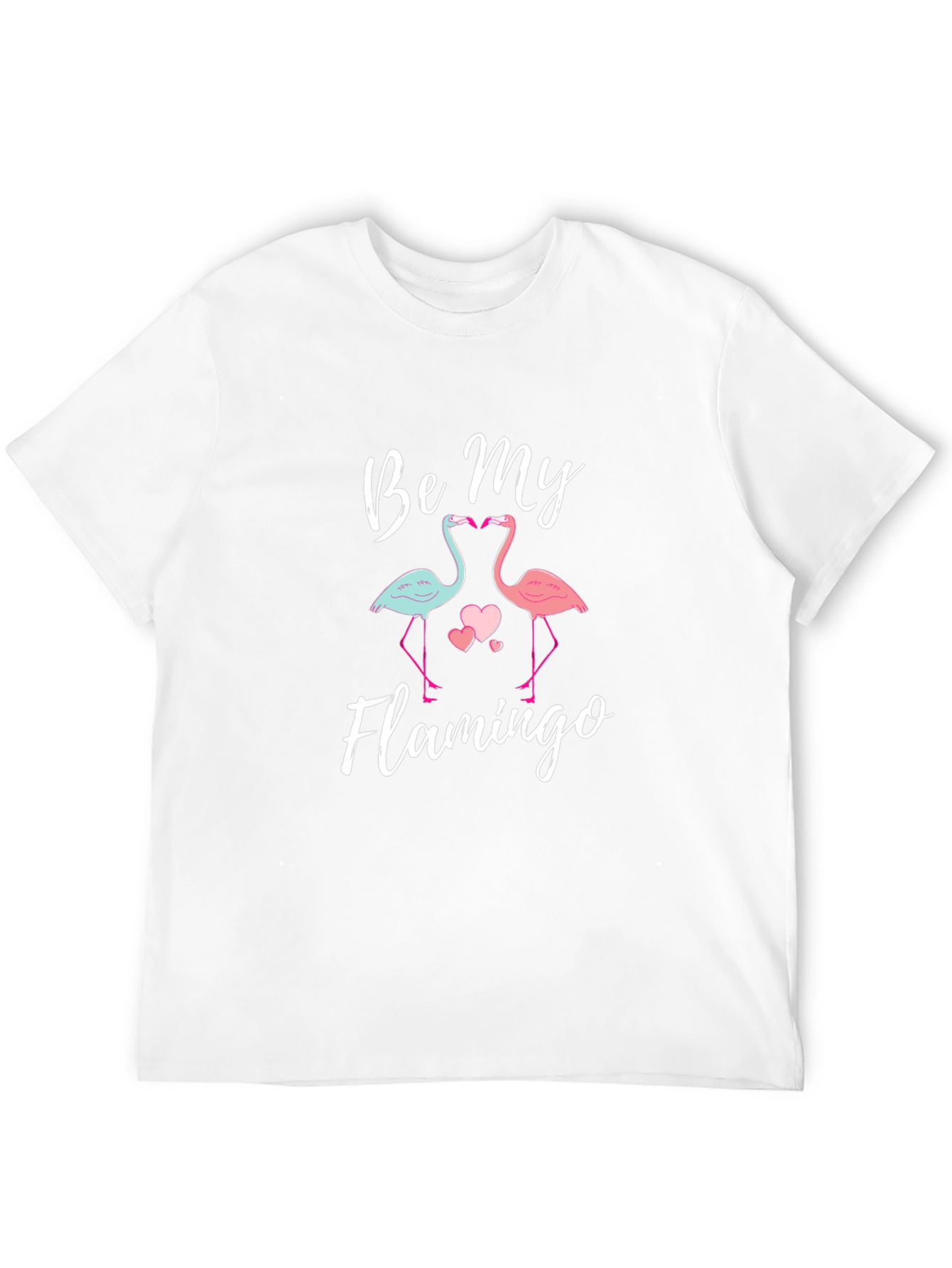 Black Be My Flamingo Graphic Tee Shirt view 12