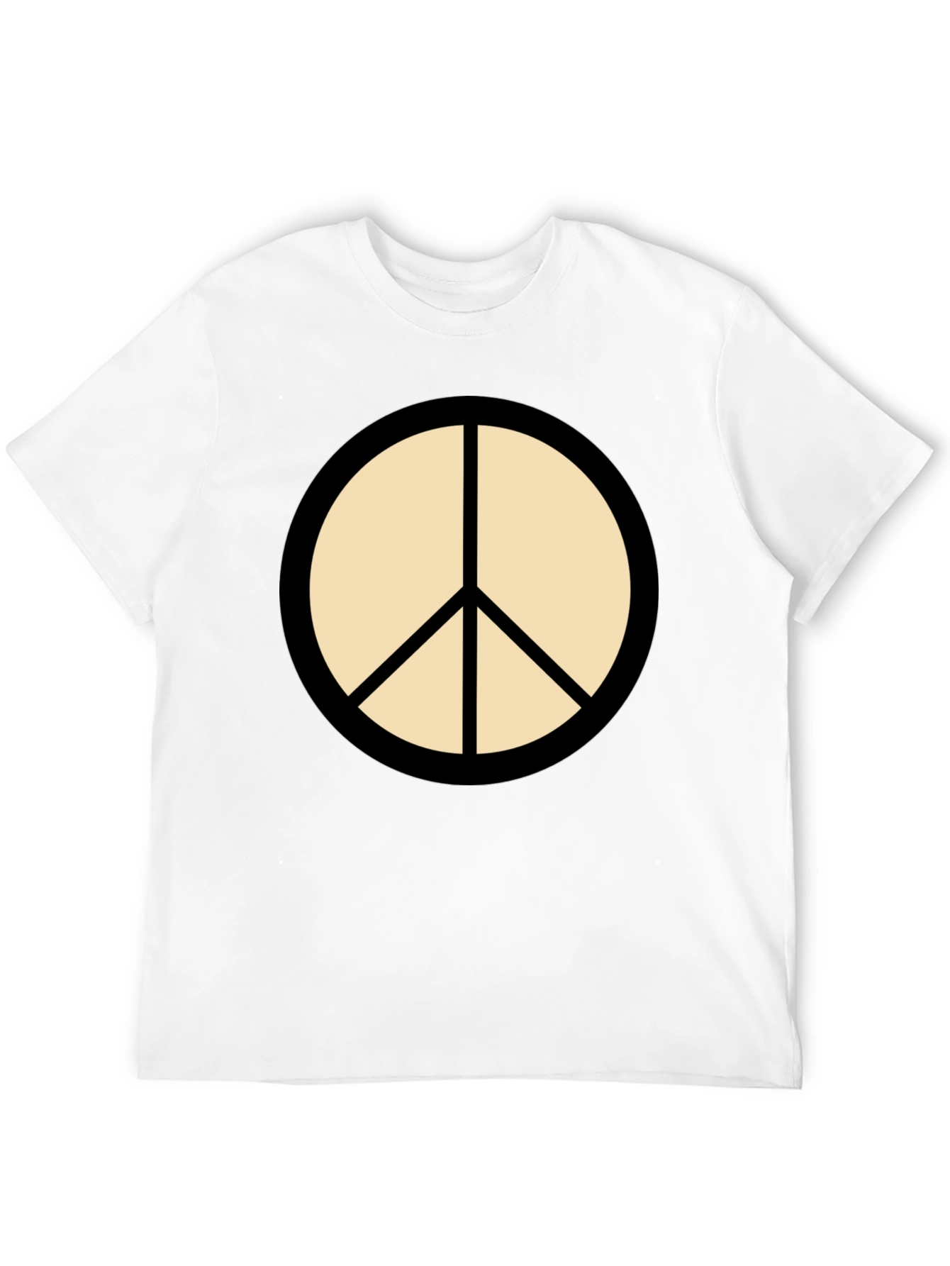 Black Peace Sign T-Shirt - Stylish & Comfortable Casual Wear view 12