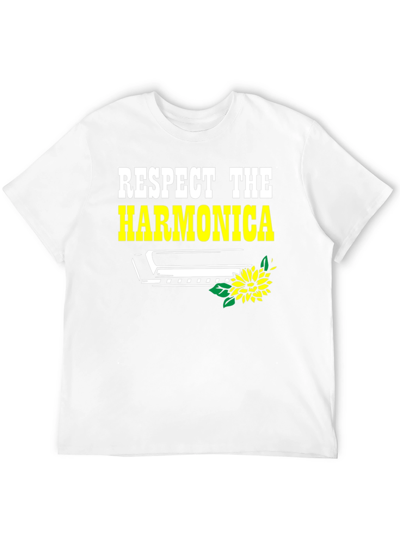 Black Respect the Harmonica Graphic Tee view 12