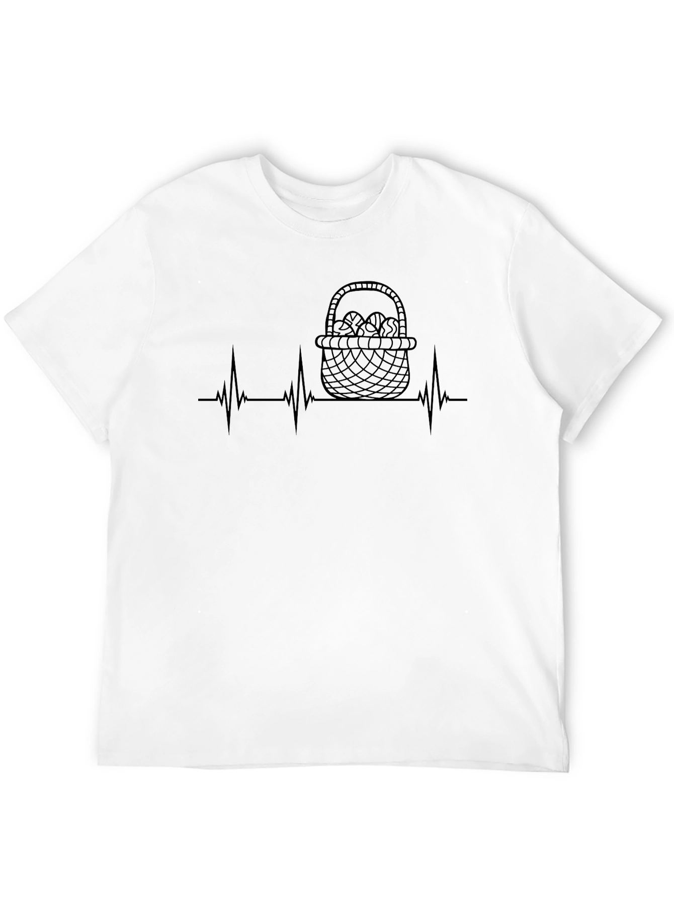 Black Basket Heartbeat T-Shirt view 12