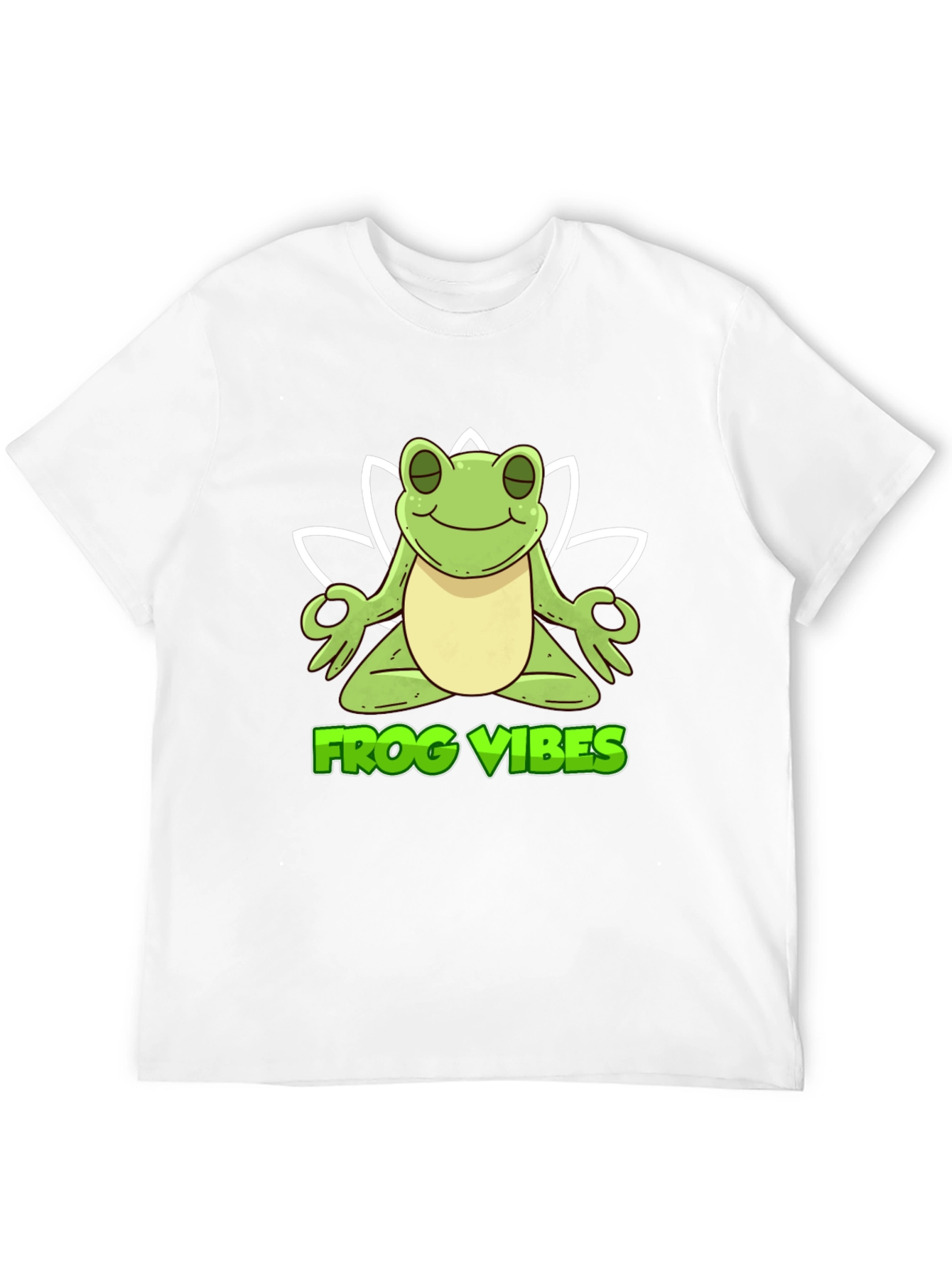 Black Frog Vibes Meditation T-Shirt - Black view 12