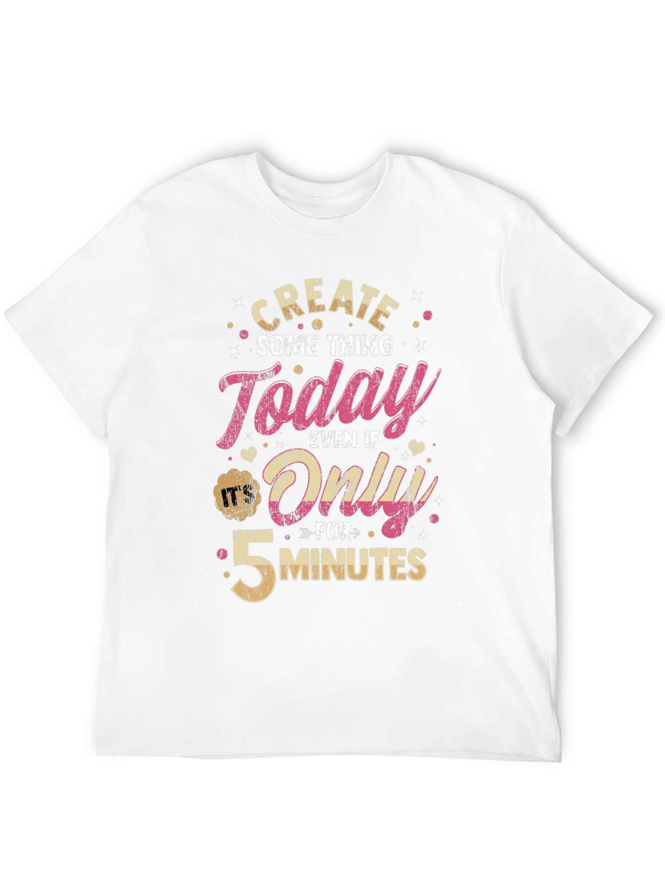 Black Create Something Today T-Shirt - Motivational Design view 12