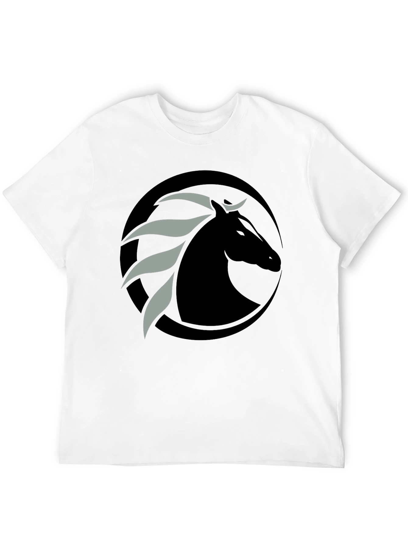 Black Black Horse Graphic Tee - Stylish Men's T-Shirt view 12