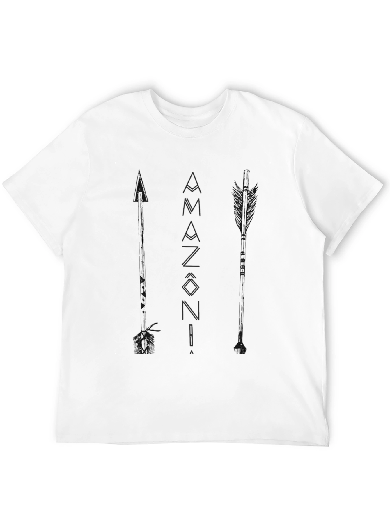 Black Amazonia Arrows Graphic T-Shirt - Casual Style view 12