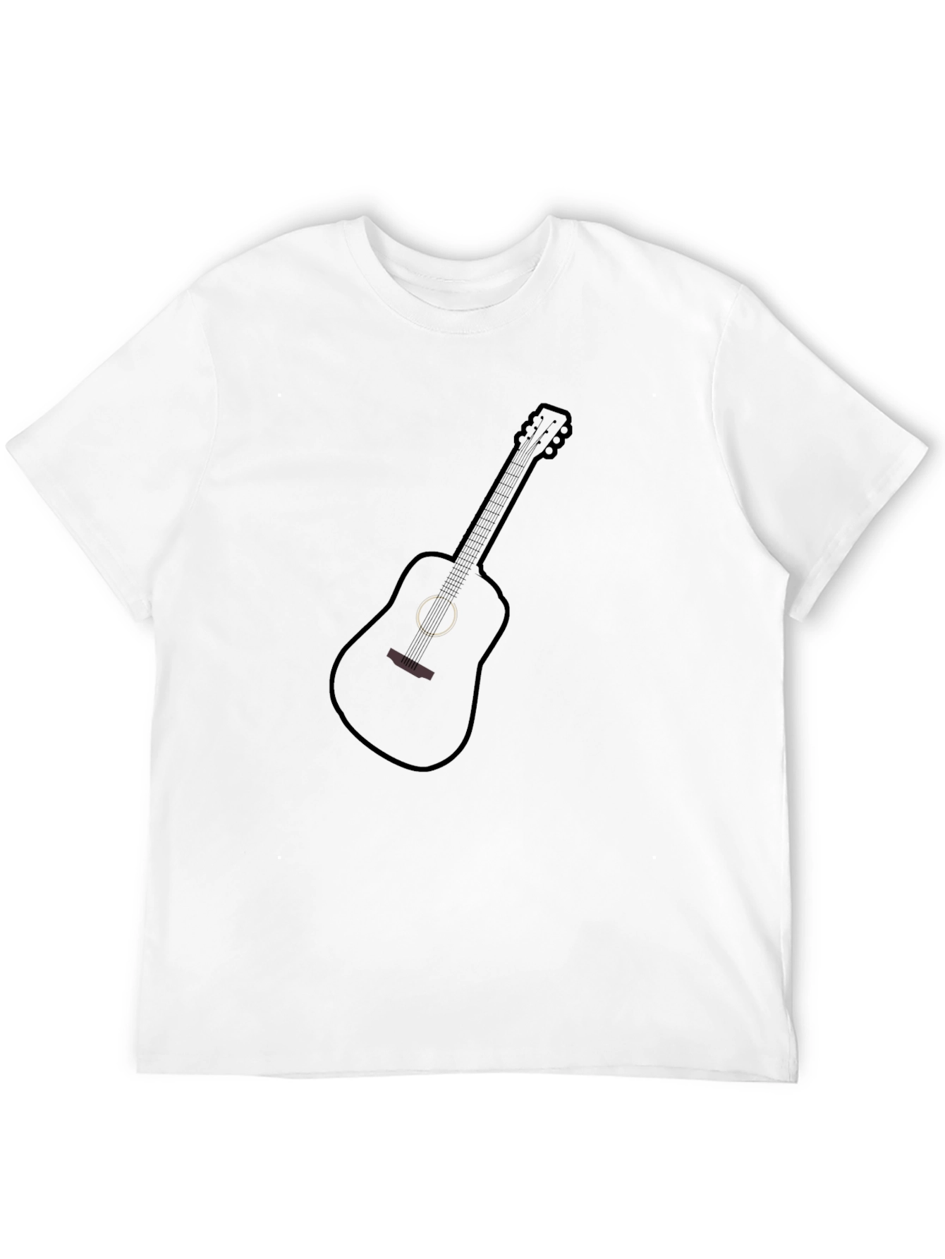 Black Black Guitar Graphic Tee - Music Lover T-Shirt view 12