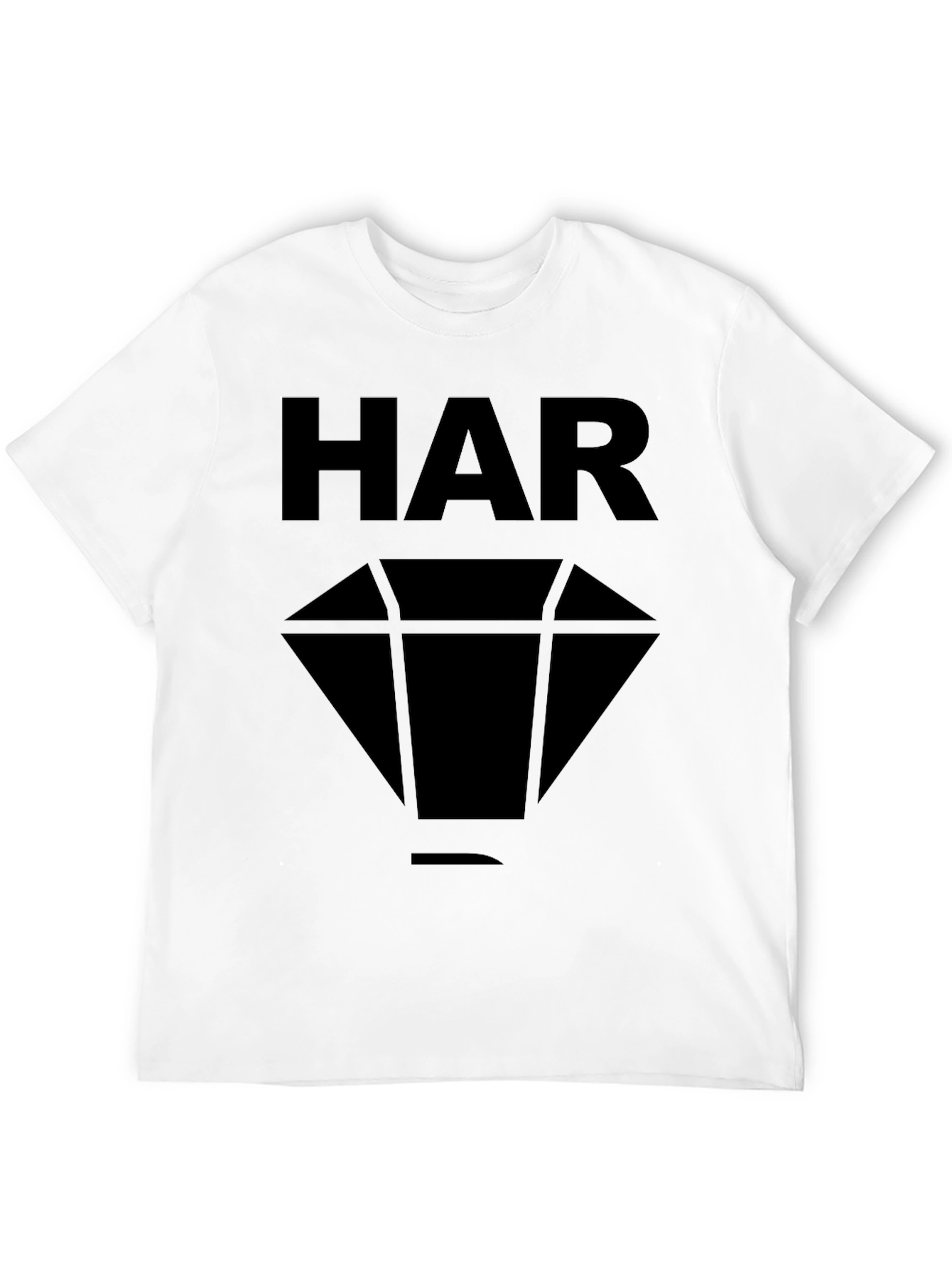 Black HAR Diamond Graphic Black T-Shirt view 12