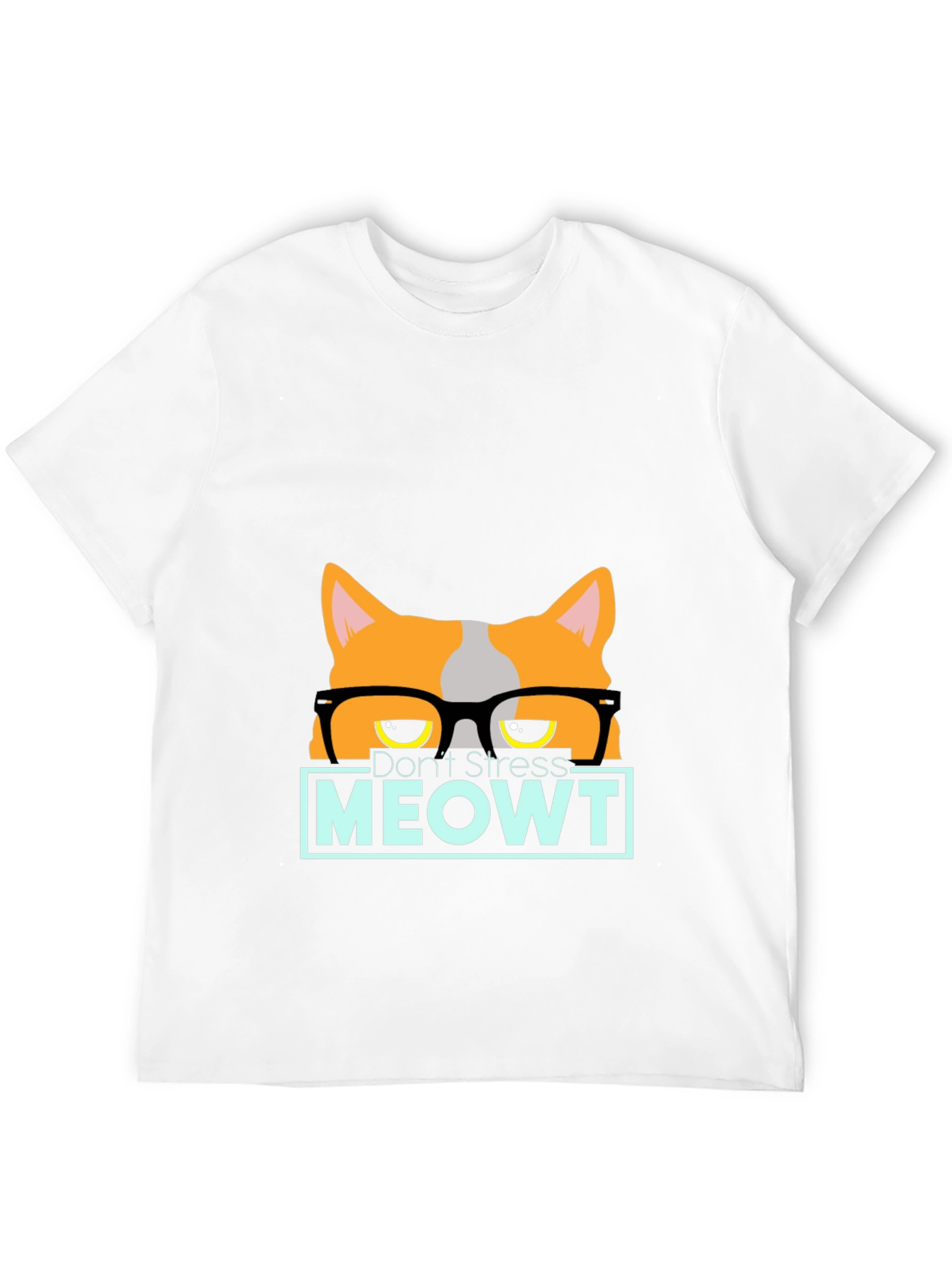 Black Don't Stress MEOWT Cat Graphic Tee view 12