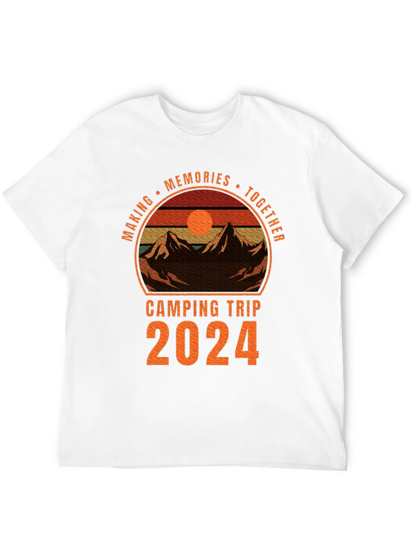 Black Camping Trip 2024 Memories T-Shirt view 12