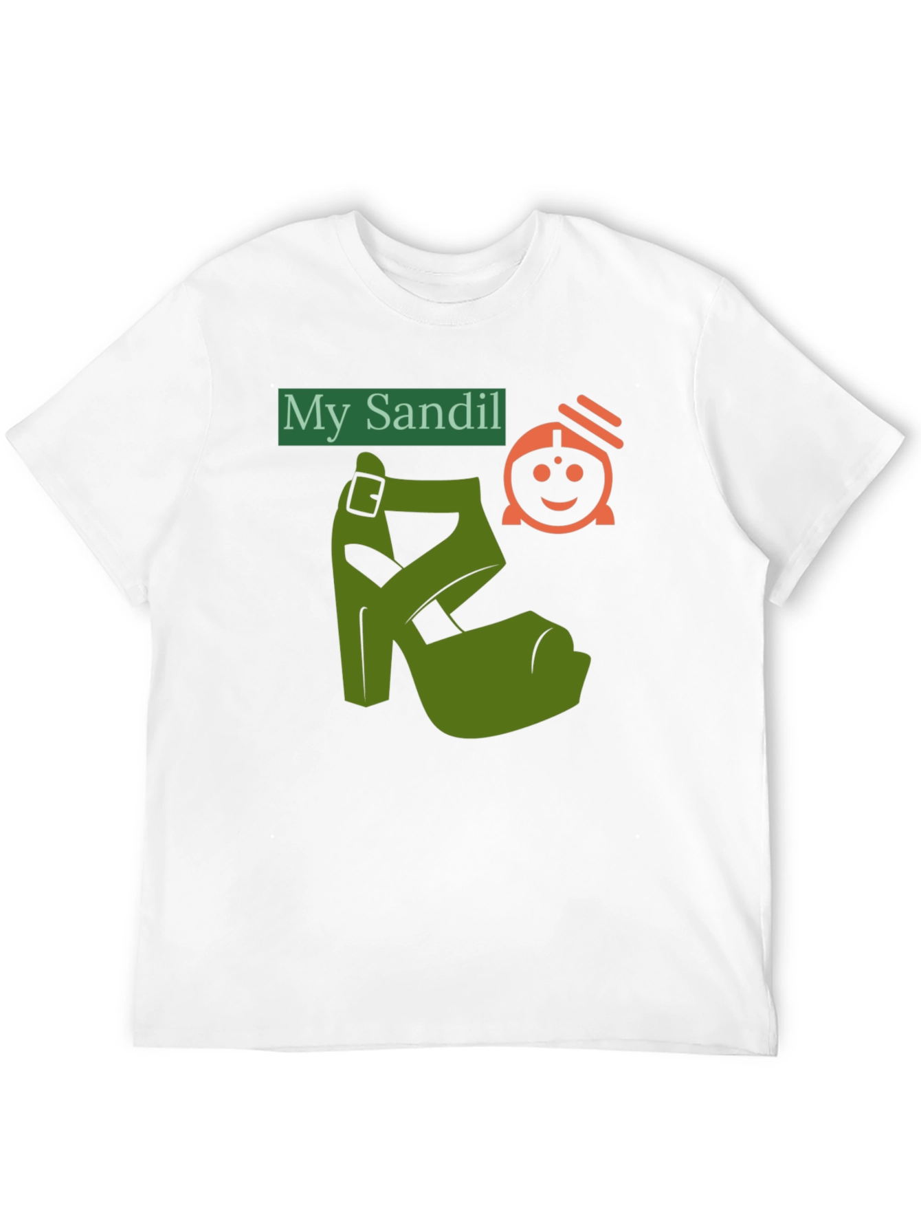 Black Novelty T-Shirt: "My Sandil" Graphic Tee view 12
