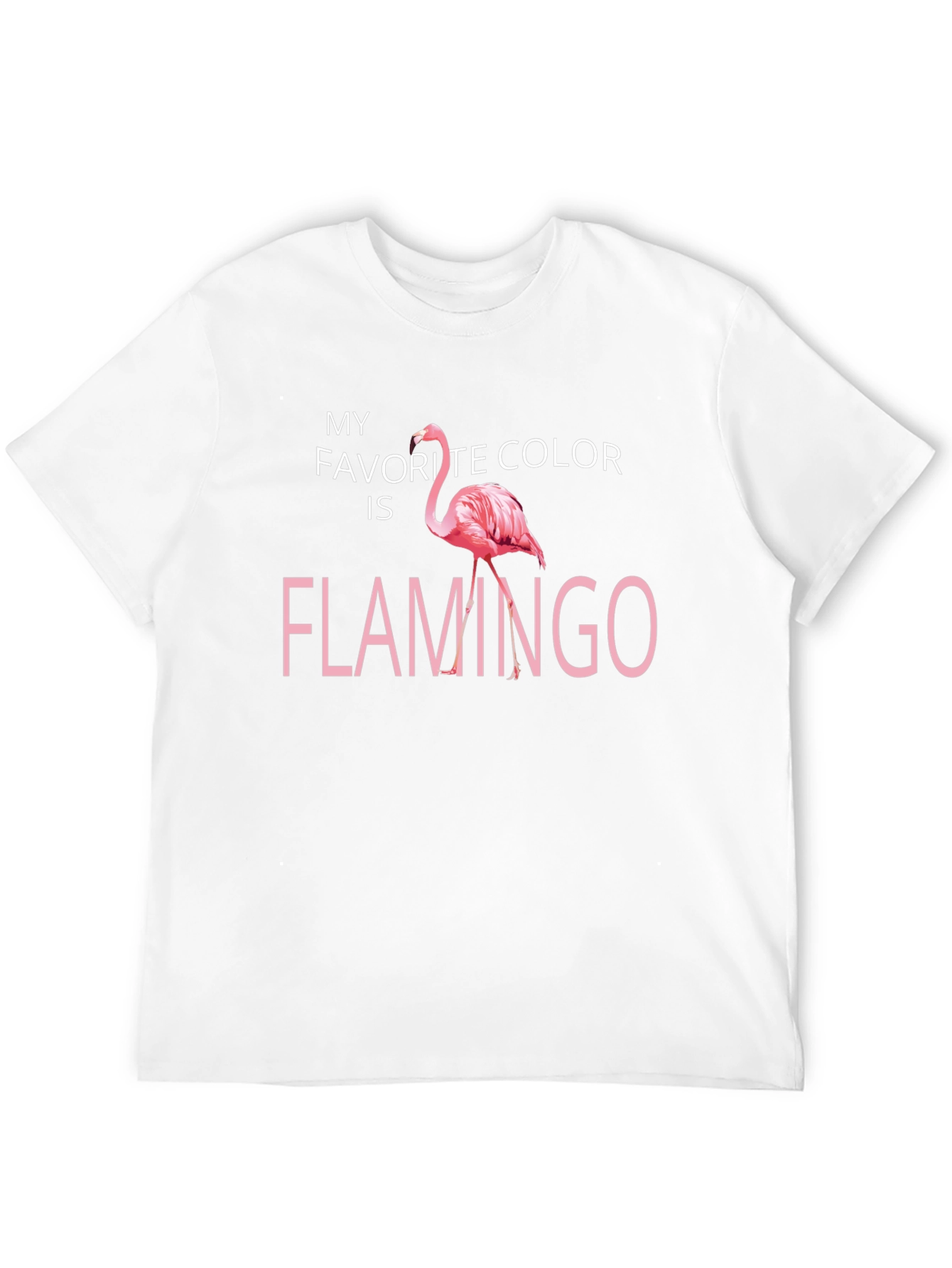 Black Flamingo Favorite Color Graphic T-Shirt view 12