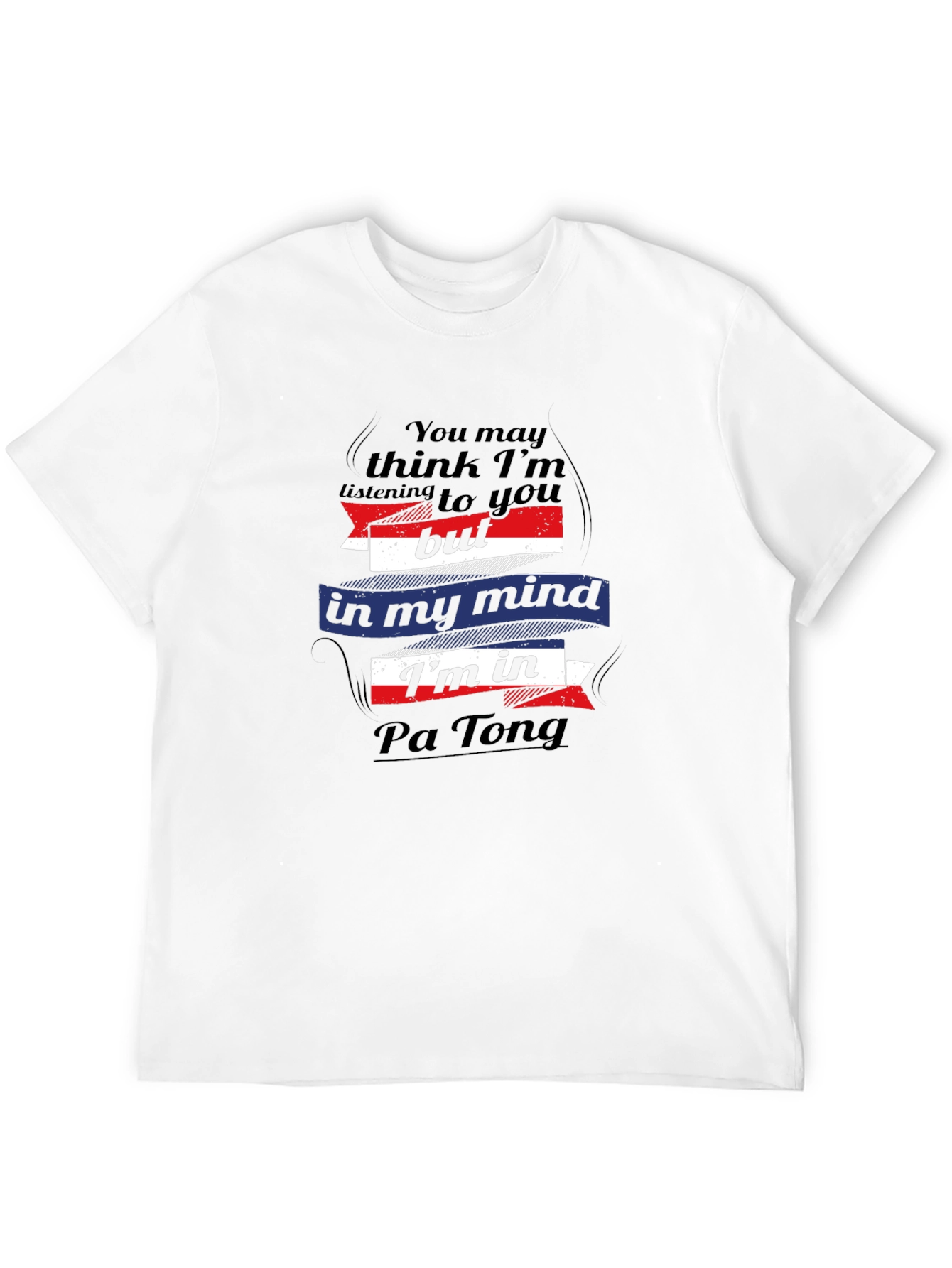 Black Pa Tong Mind T-Shirt - Funny Travel Tee view 12