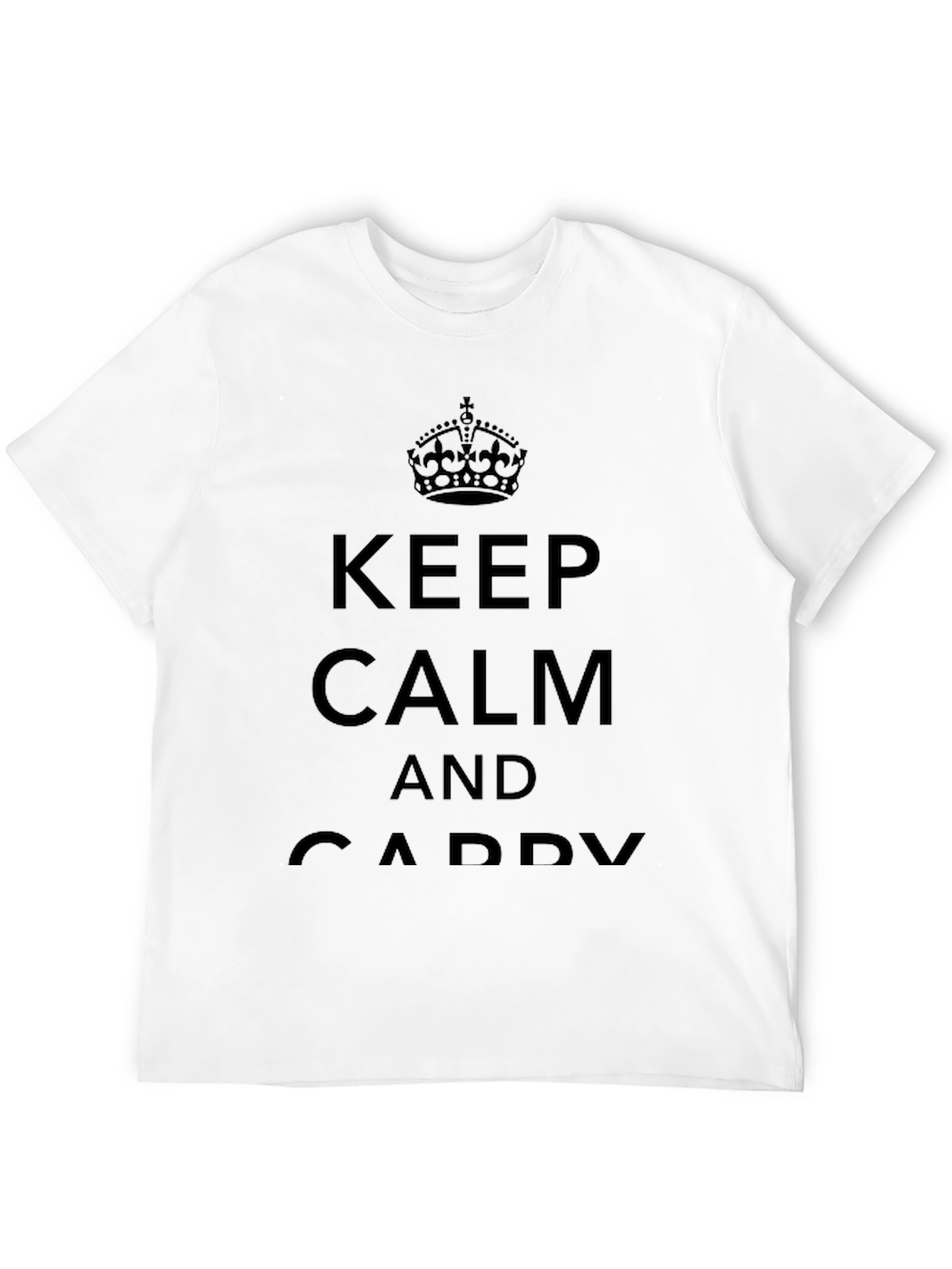 Keep Calm and Caddy Golf T-Shirt - Black - 12