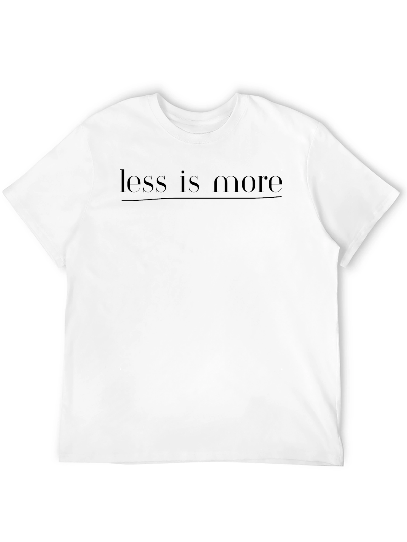 Black Less is More Black Graphic Tee - Minimalist Style view 12