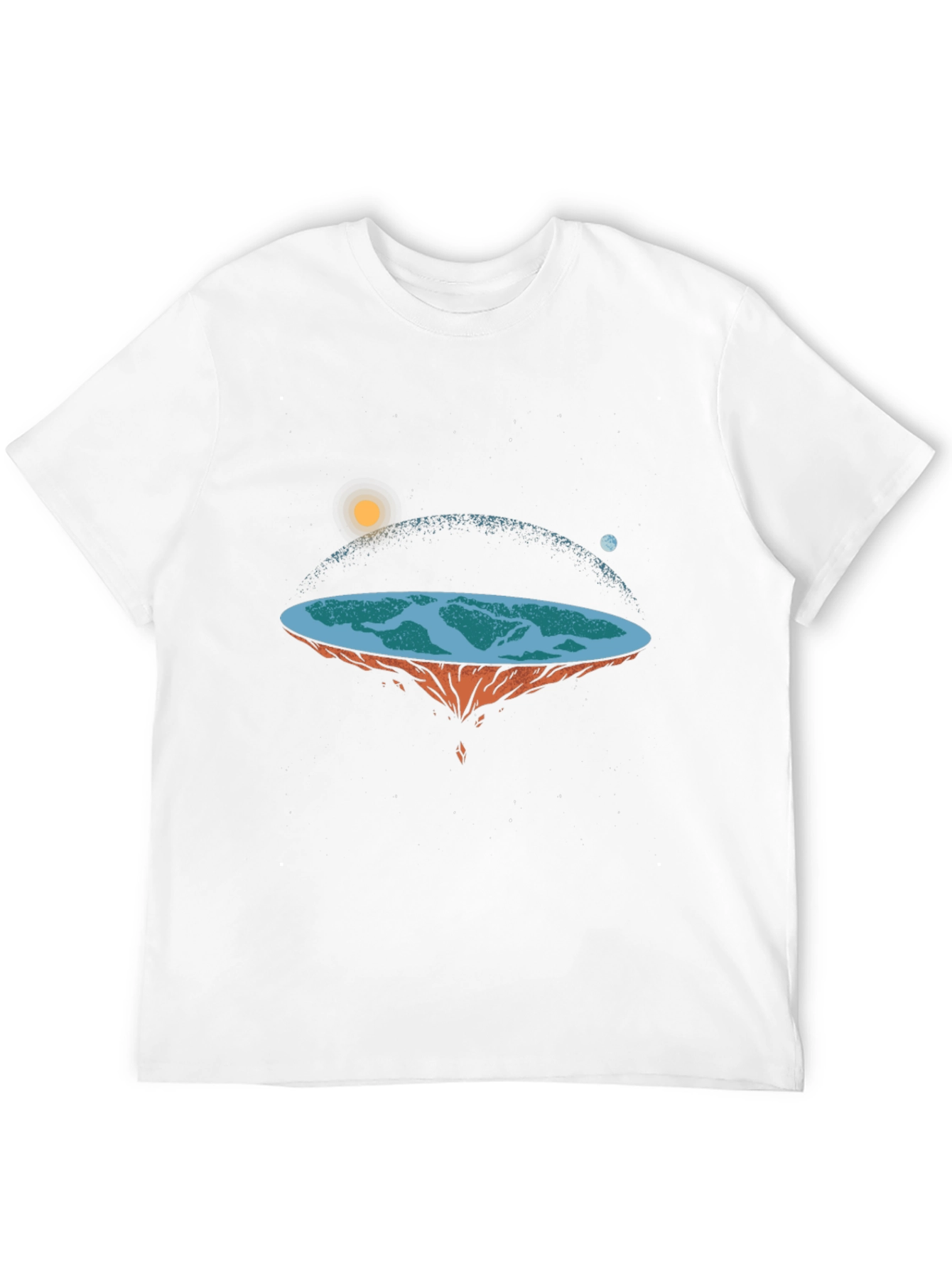 Black Flat Earth Graphic Tee view 12