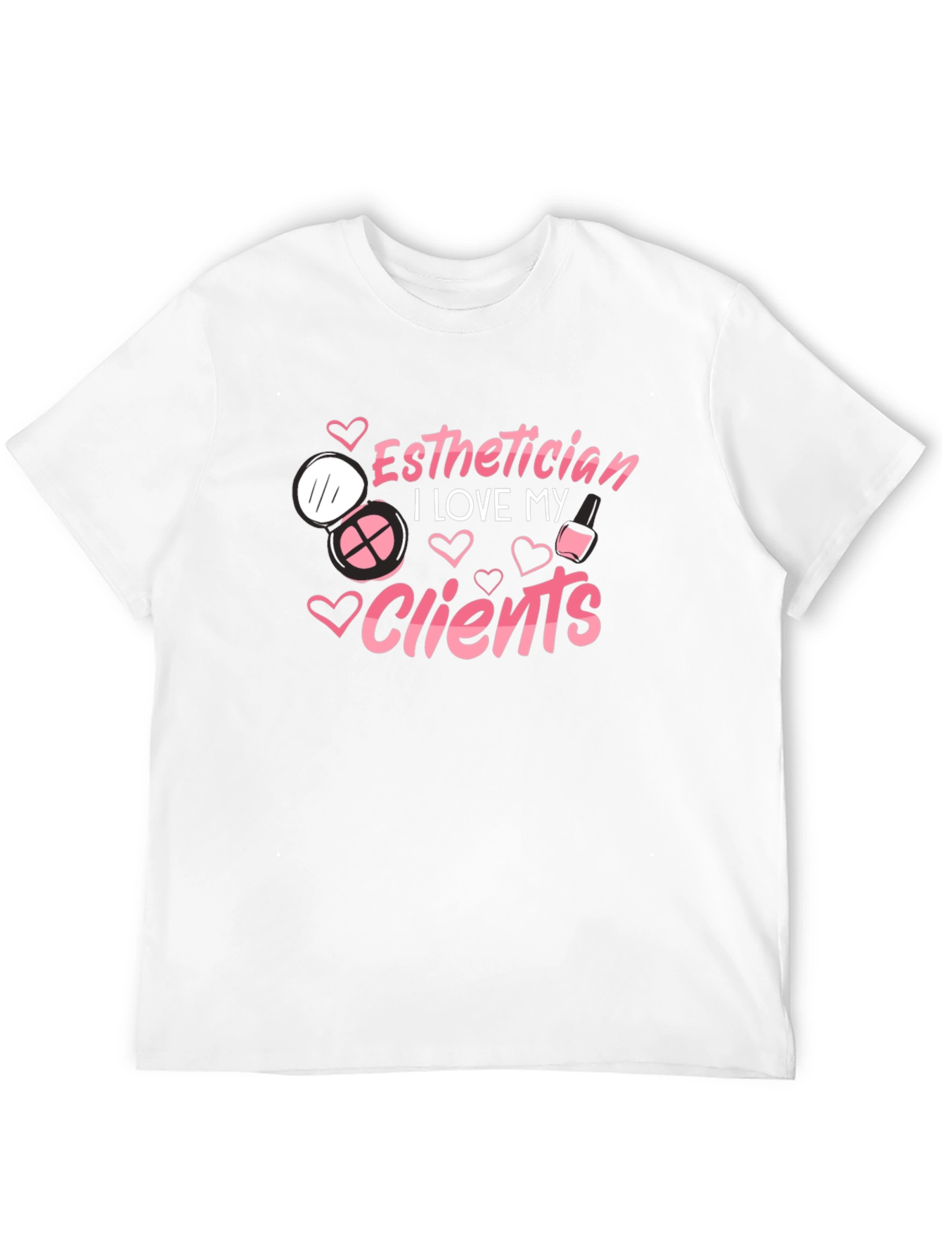 Black Esthetician Love Clients Black T-Shirt view 12