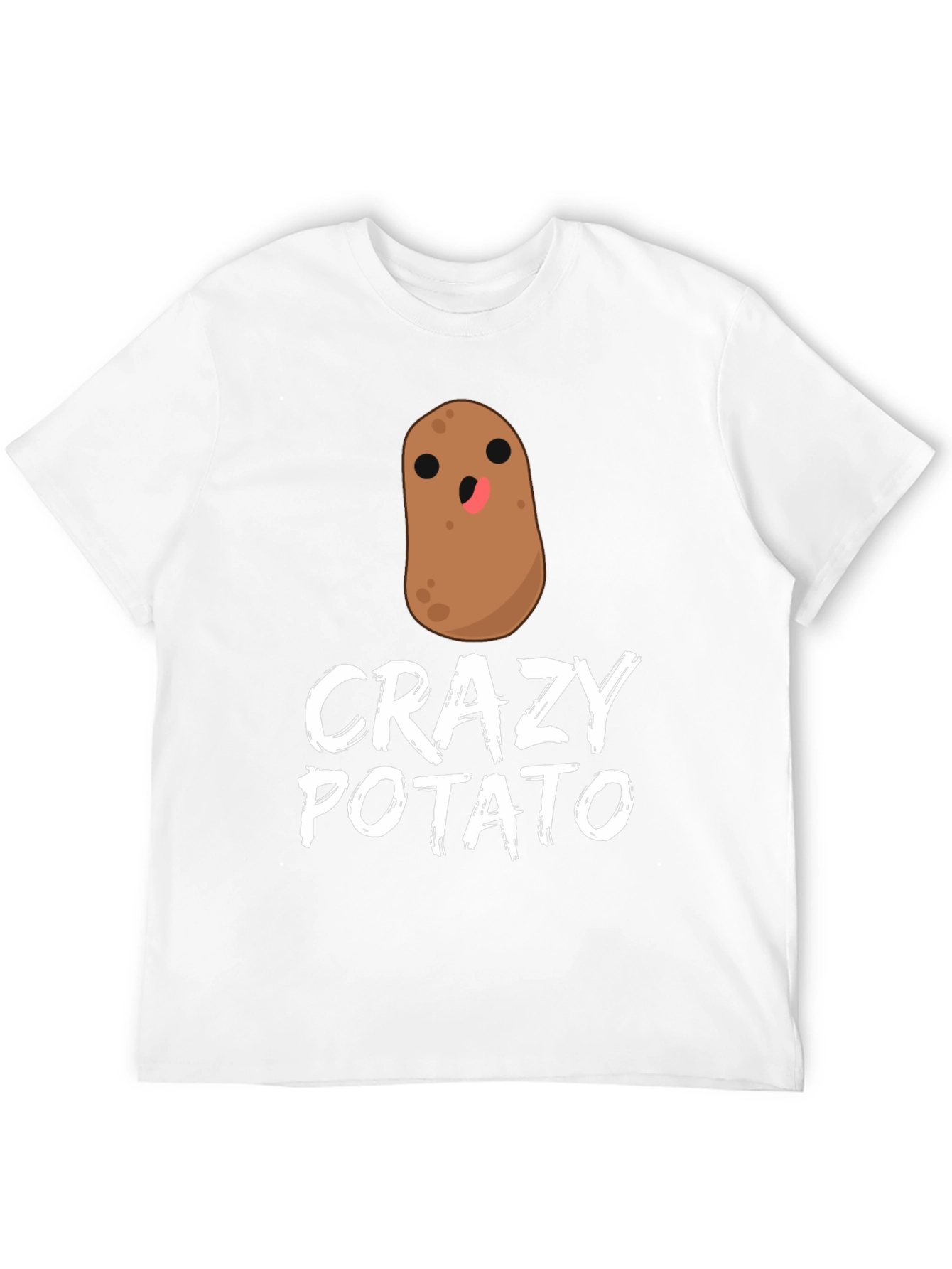 Black Crazy Potato Graphic T-Shirt - Quirky Fun Tee view 12