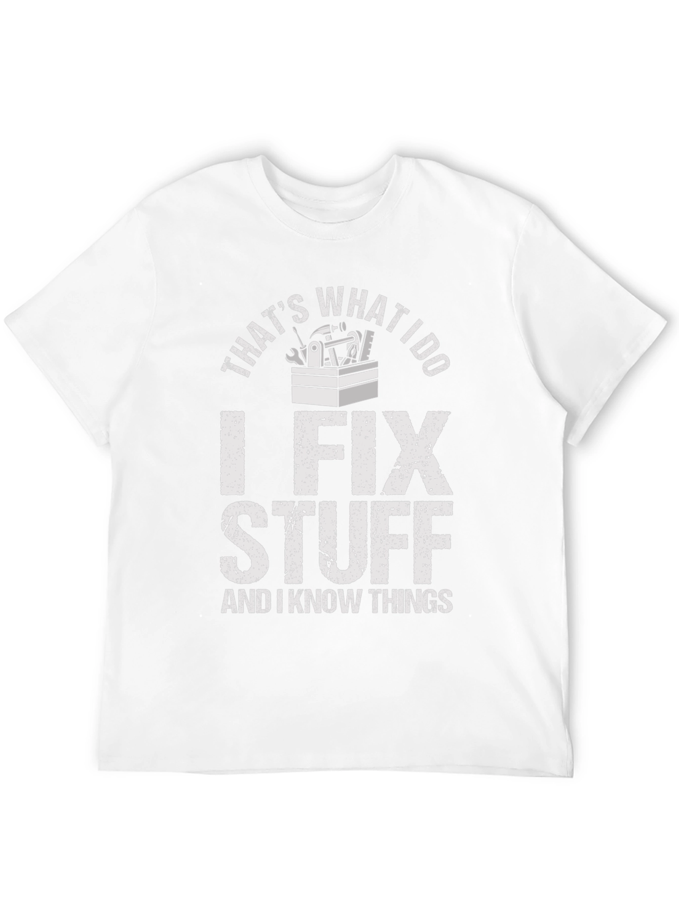 Black I Fix Stuff T-Shirt - Funny Mechanic Shirt view 12
