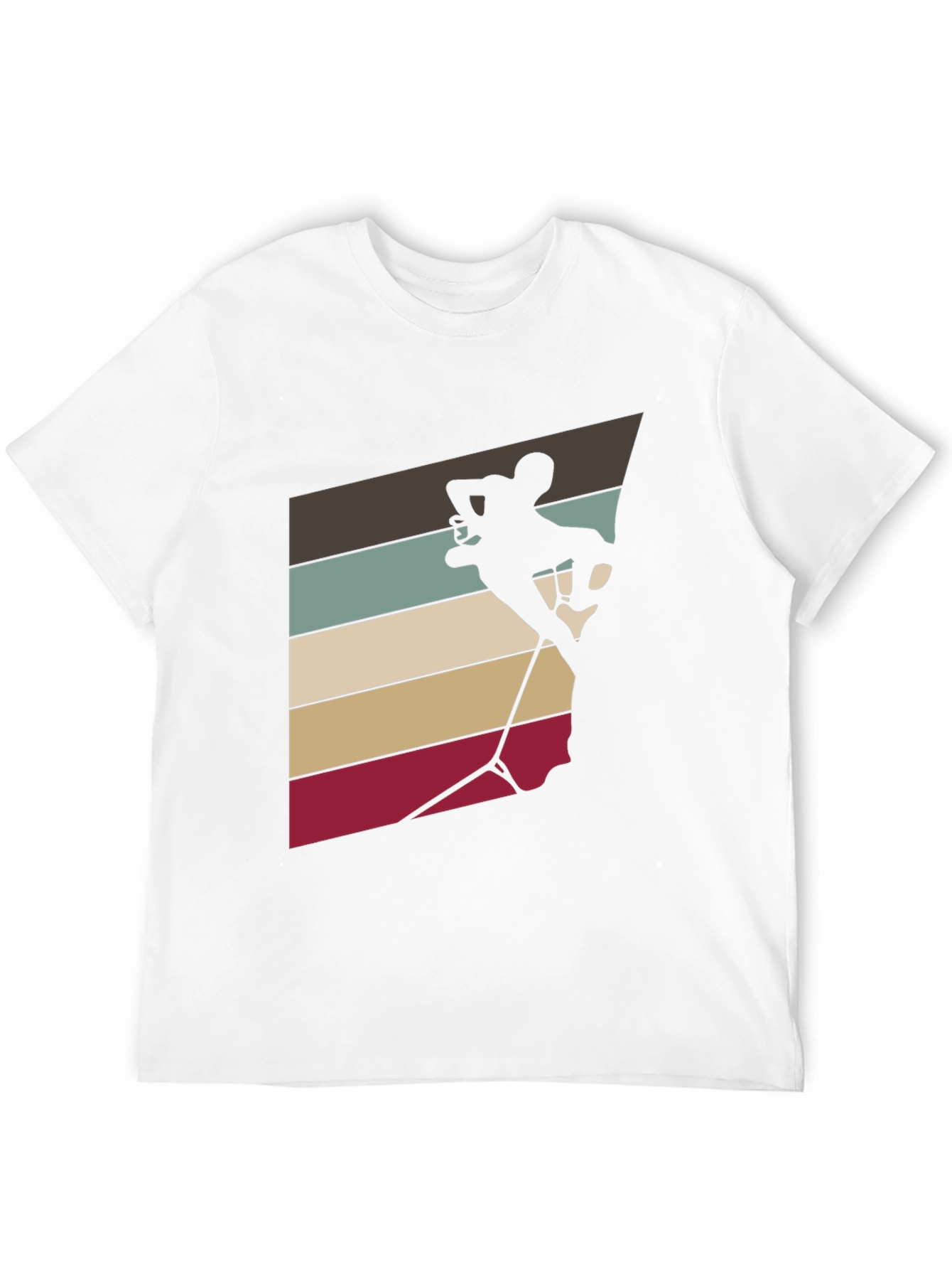 Black Climbing Silhouette Tee - Retro Style view 12