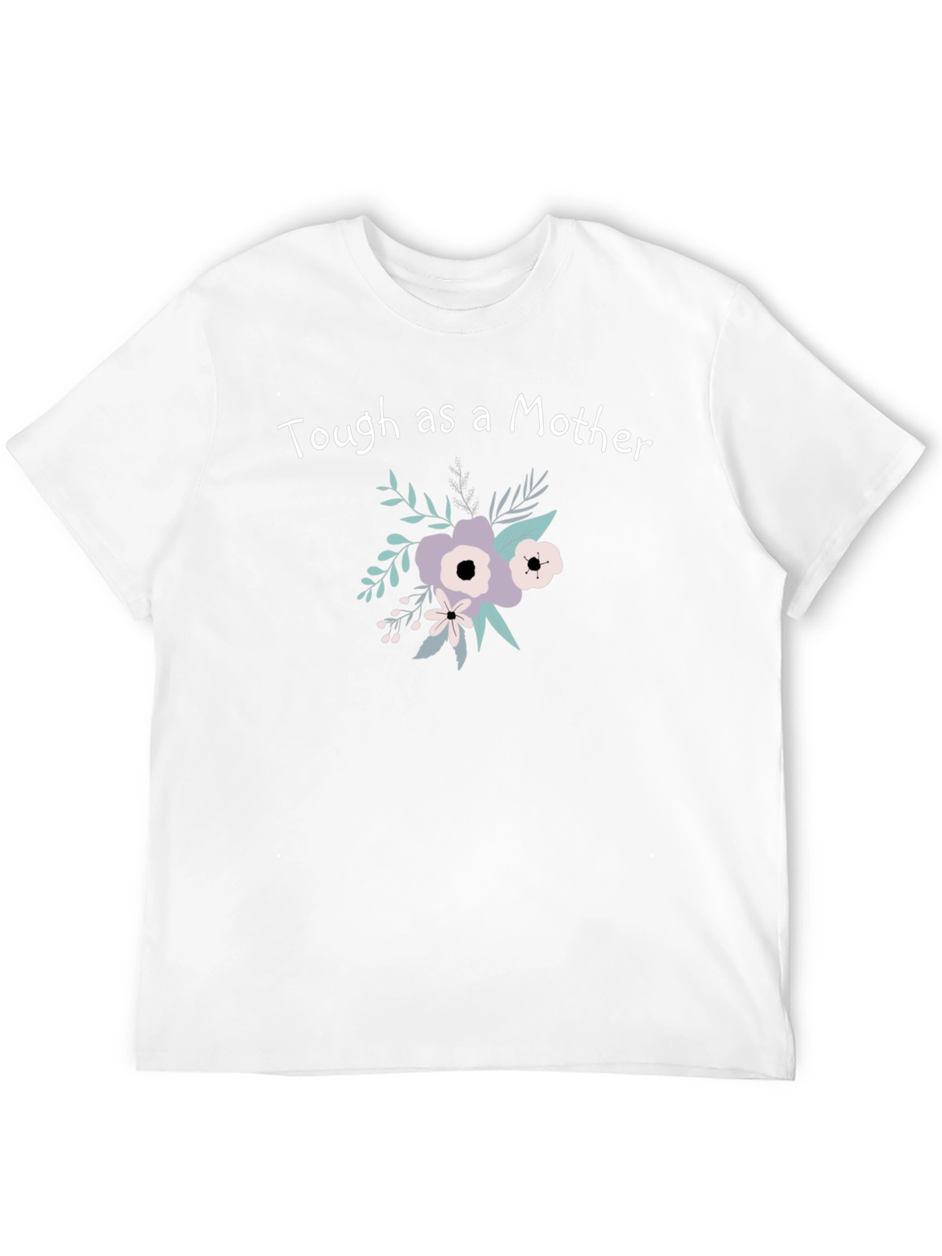 Black Tough as a Mother Floral Graphic Tee - Casual Comfort view 12