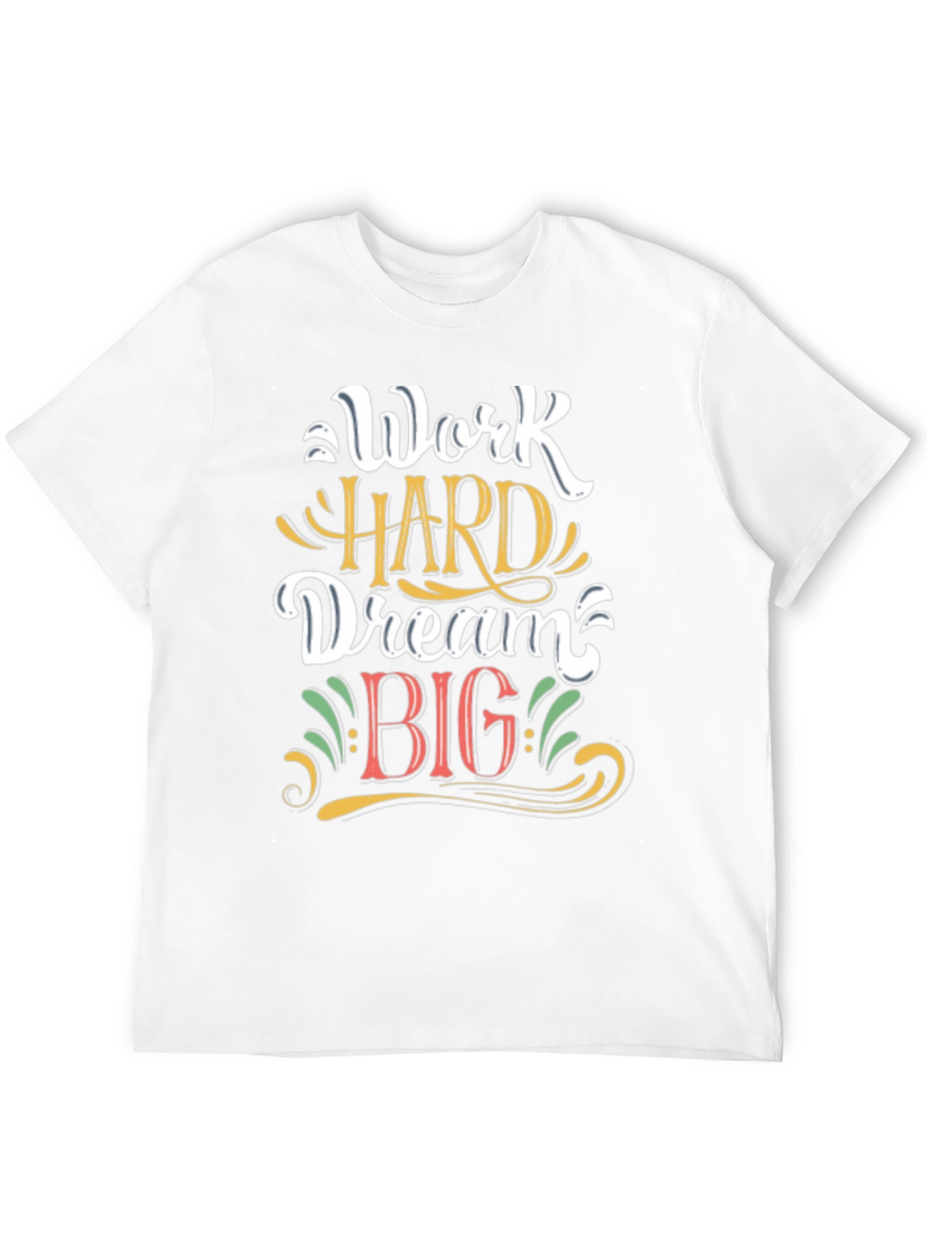 Black Work Hard Dream Big Graphic T-Shirt view 12