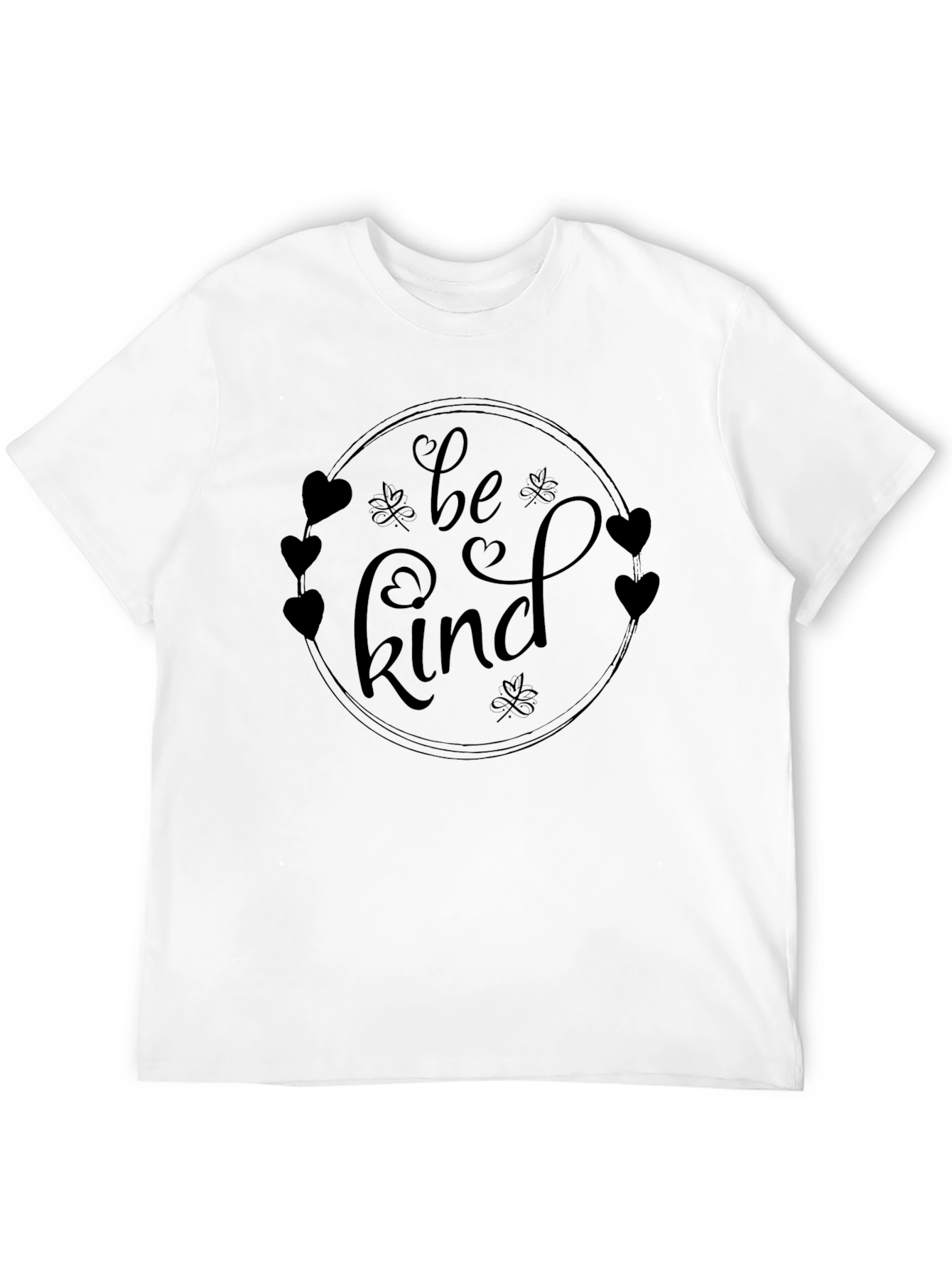 Black Be Kind Graphic T-Shirt - Black Cotton Blend view 12